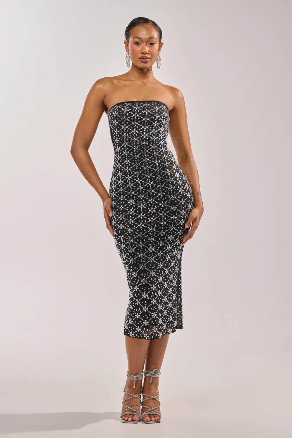 MORE THE MERRIER EMBELLISHED MAXI DRESS - Image 4