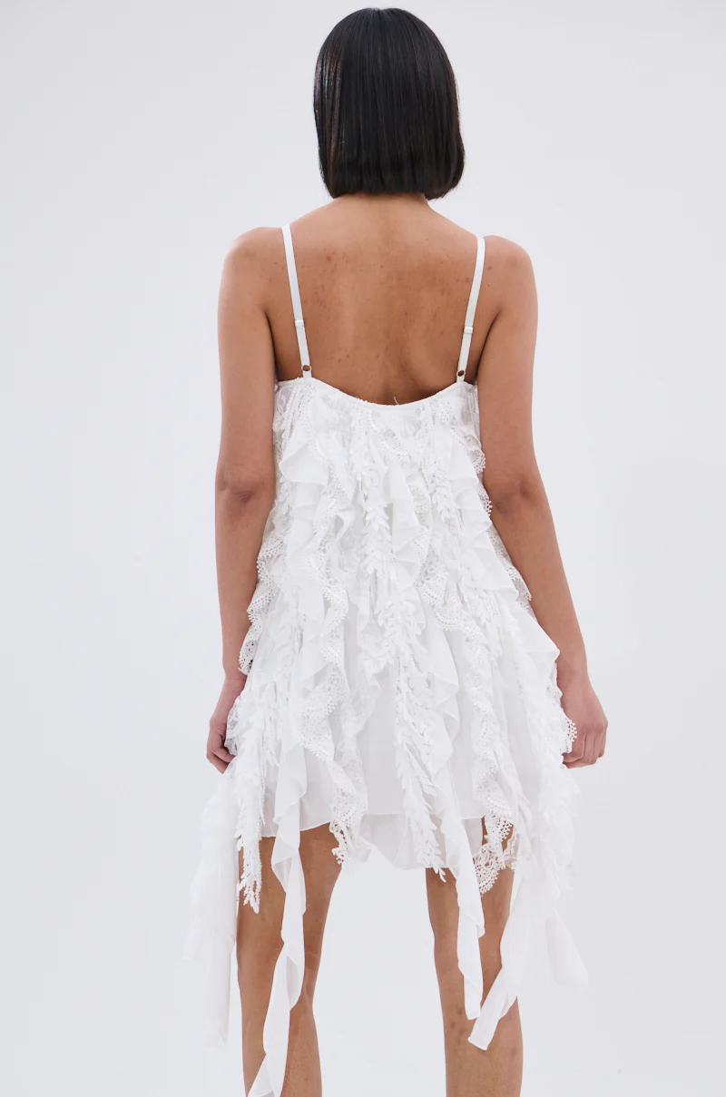 NEVER MET A GIRL LIKE ME RUFFLE MINI DRESS - Image 4