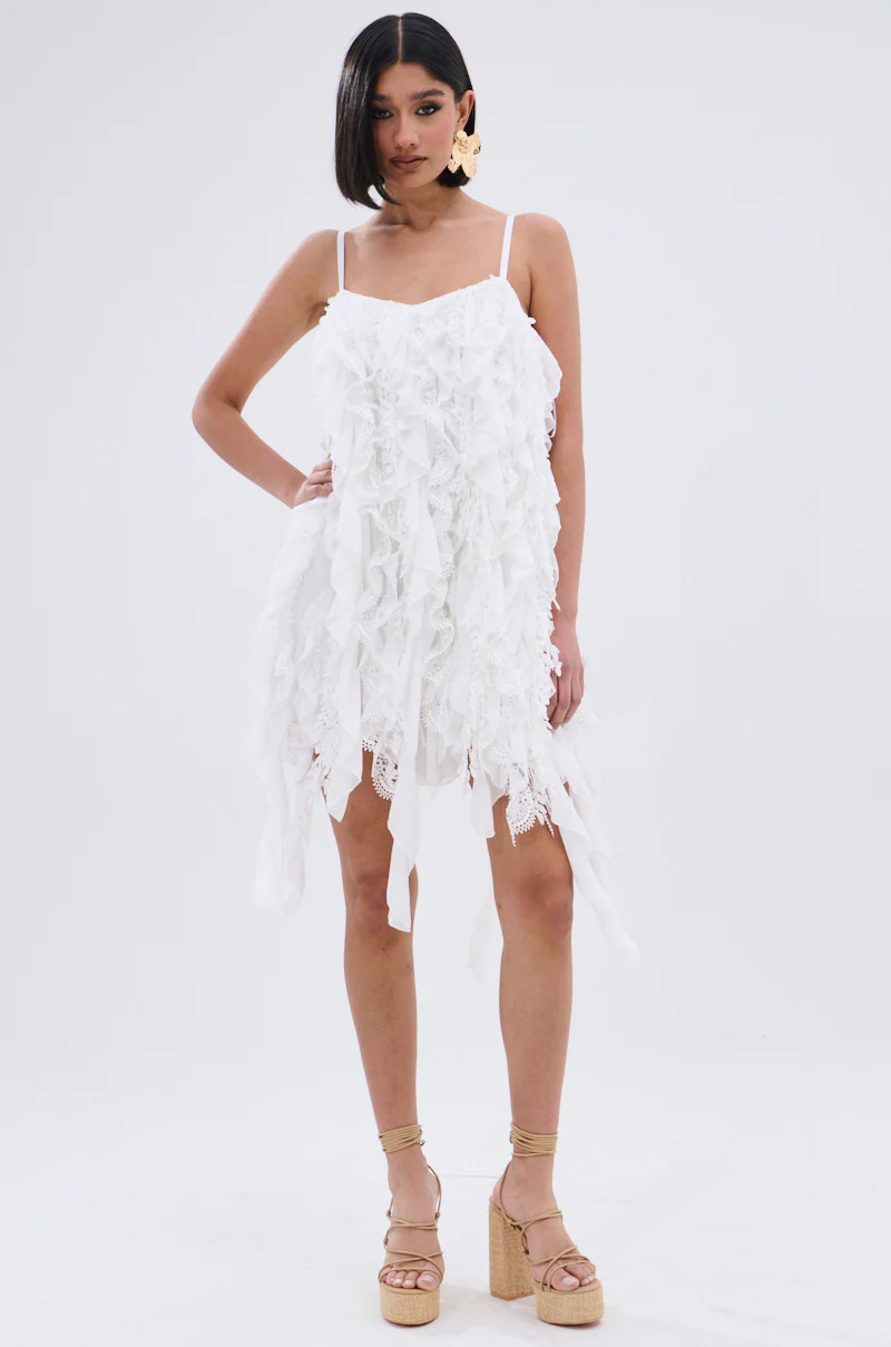 NEVER MET A GIRL LIKE ME RUFFLE MINI DRESS - Image 5