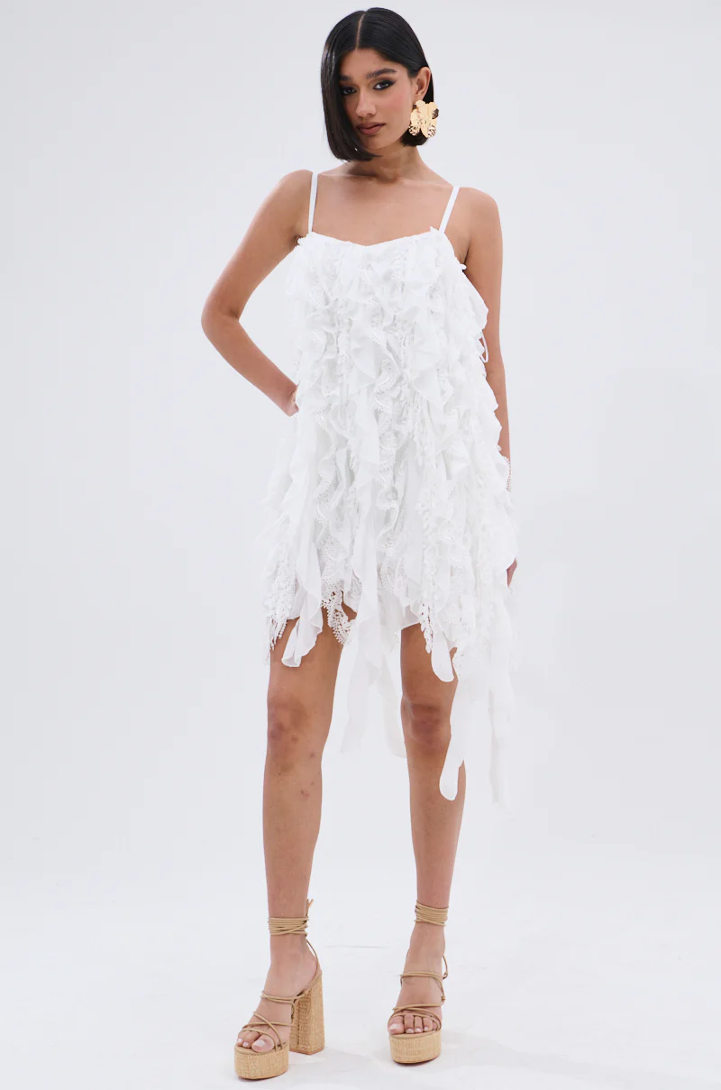 NEVER MET A GIRL LIKE ME RUFFLE MINI DRESS - Image 6