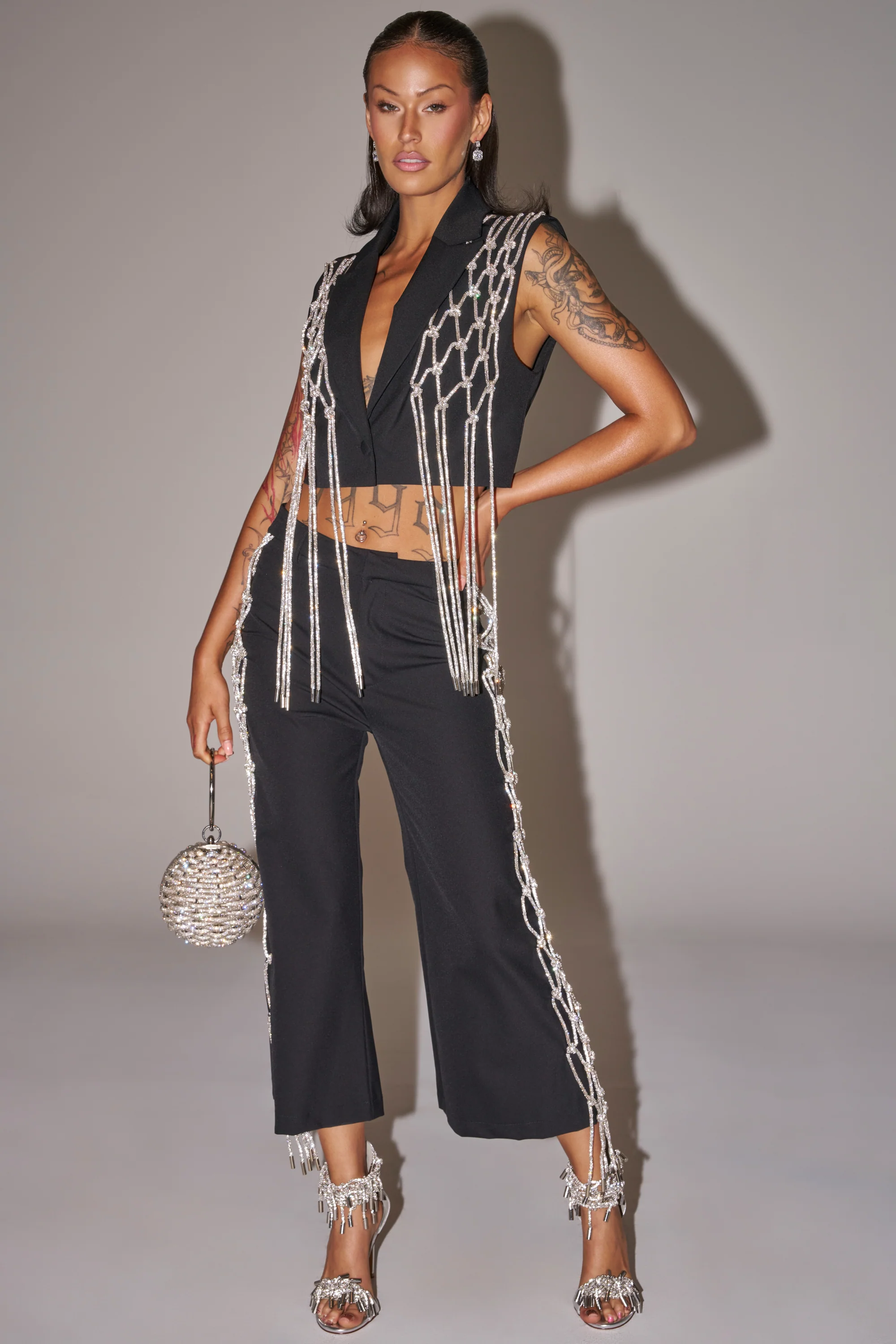 NINA RHINESTONE CULOTTES