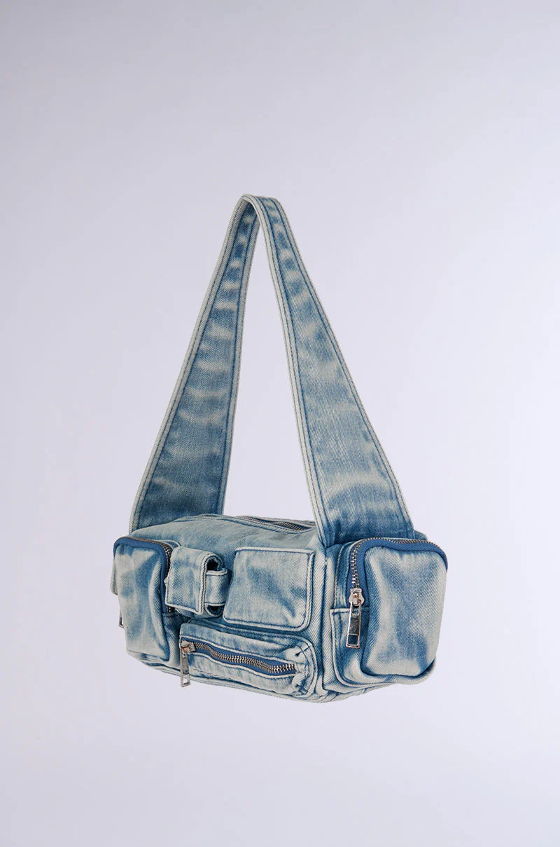 NO BLUES DENIM CARGO PURSE - Image 3