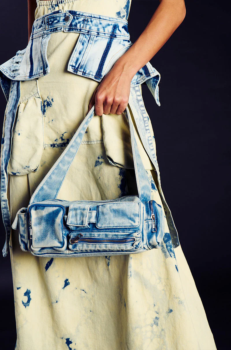 NO BLUES DENIM CARGO PURSE - Image 7