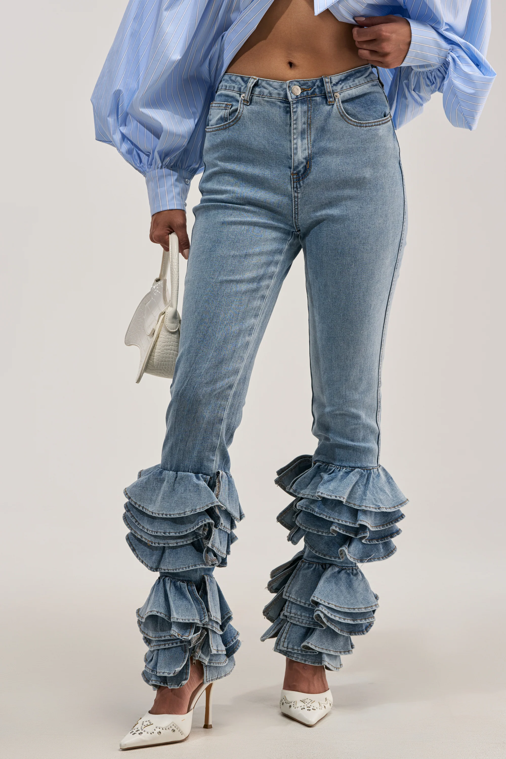 NOT ENOUGH RUFFLE DENIM - Image 3