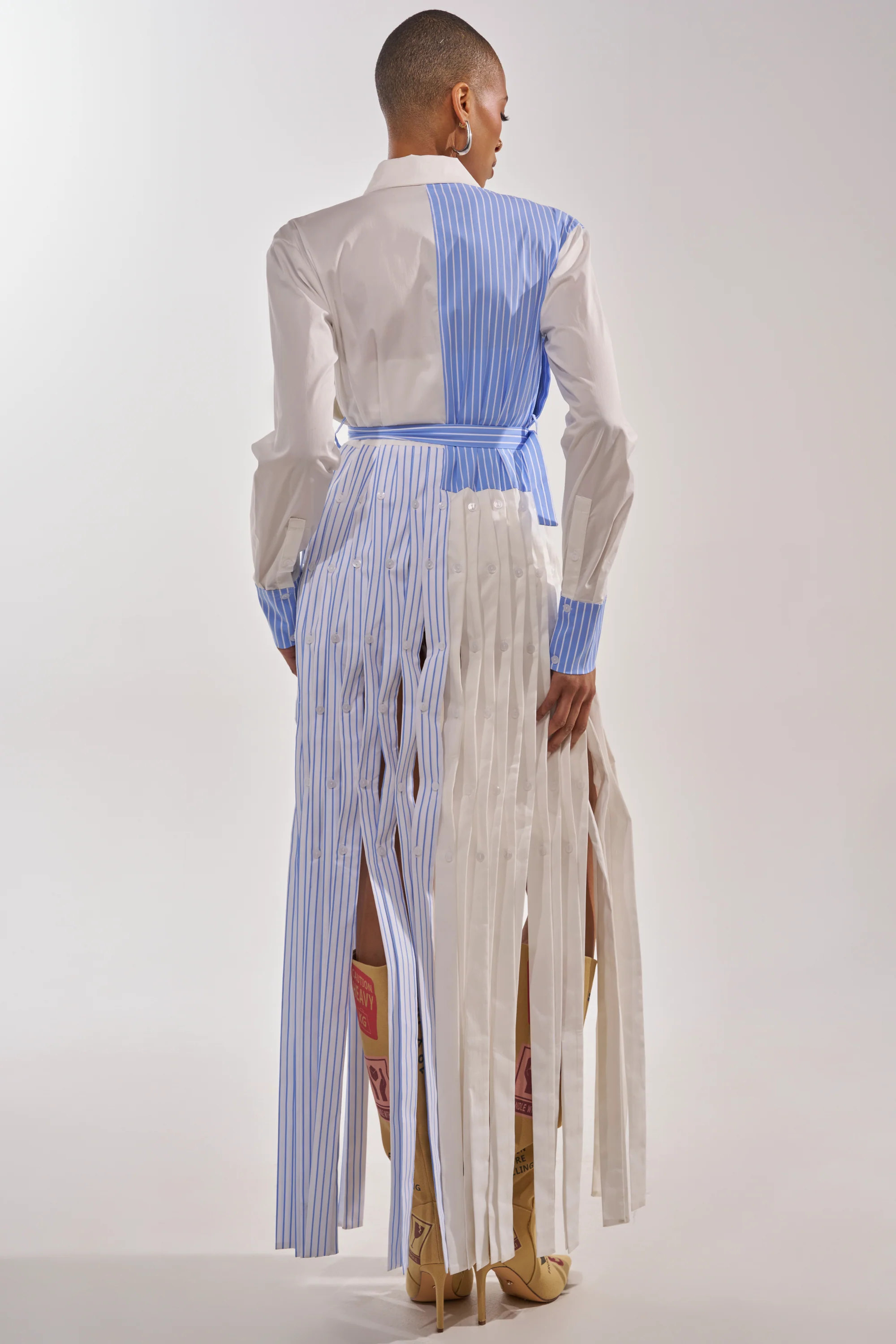 NOT MY MANS BUTTON UP SHIRT MAXI DRESS - Image 6