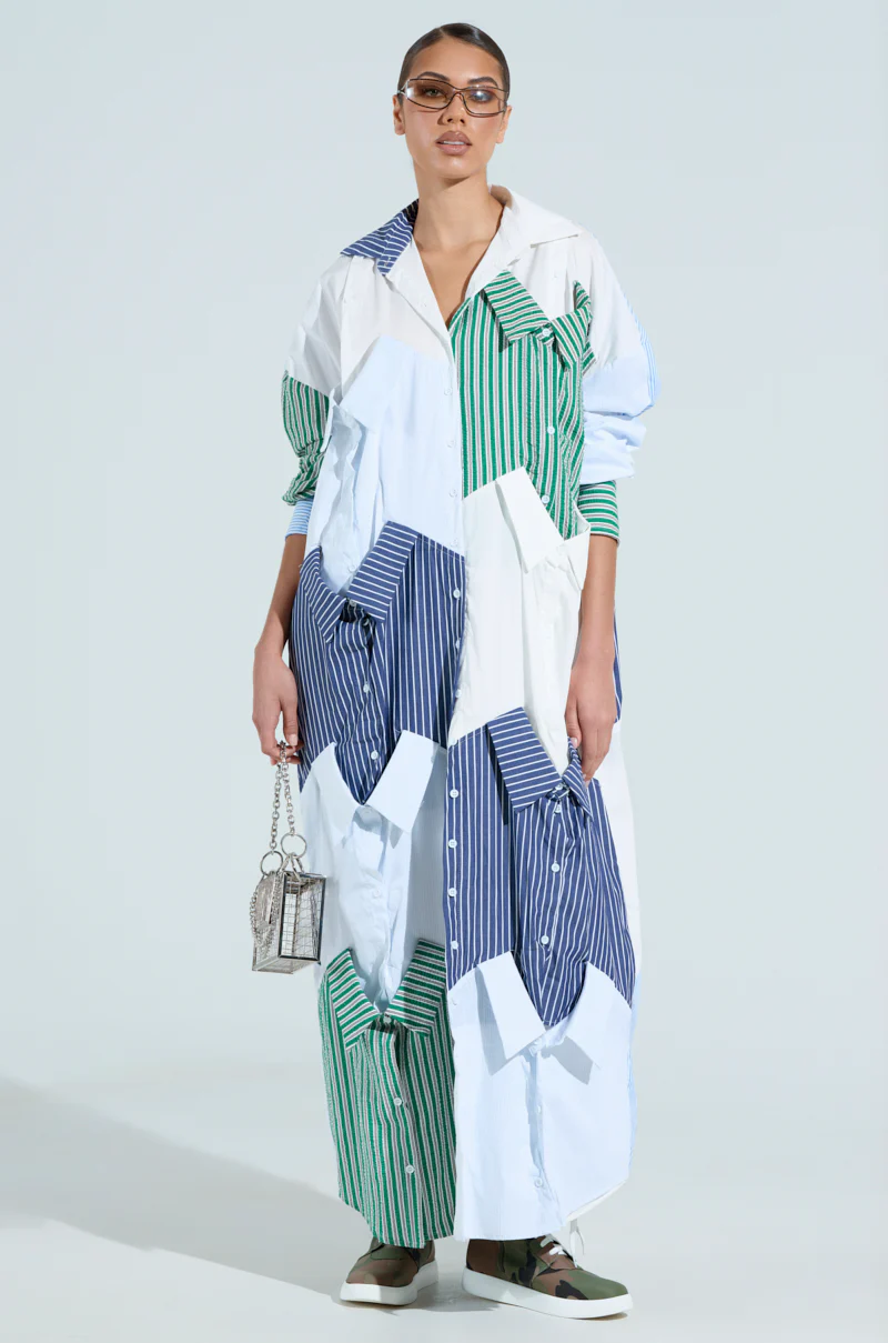 NOT YOUR BOYFRIENDS SHIRT MAXI DRESS - Image 2