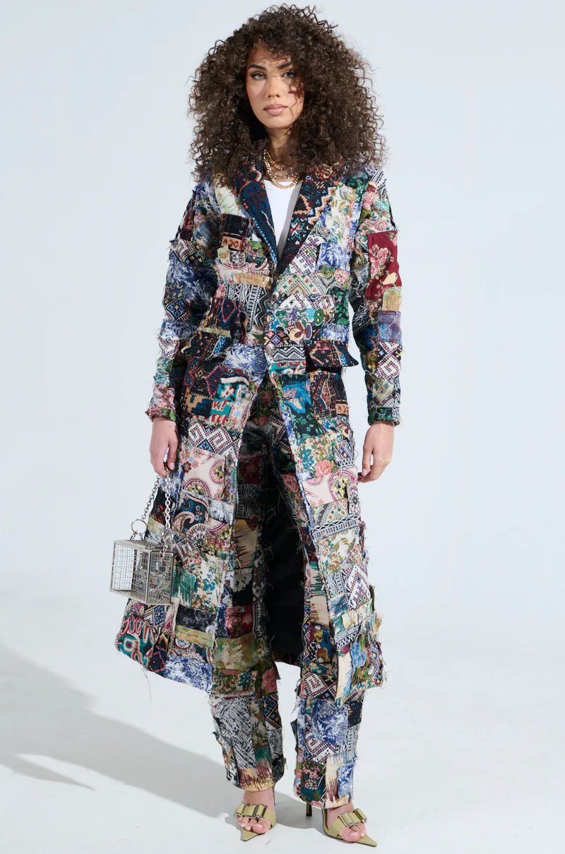 ODESSA PATCHWORK TRENCH - Image 2