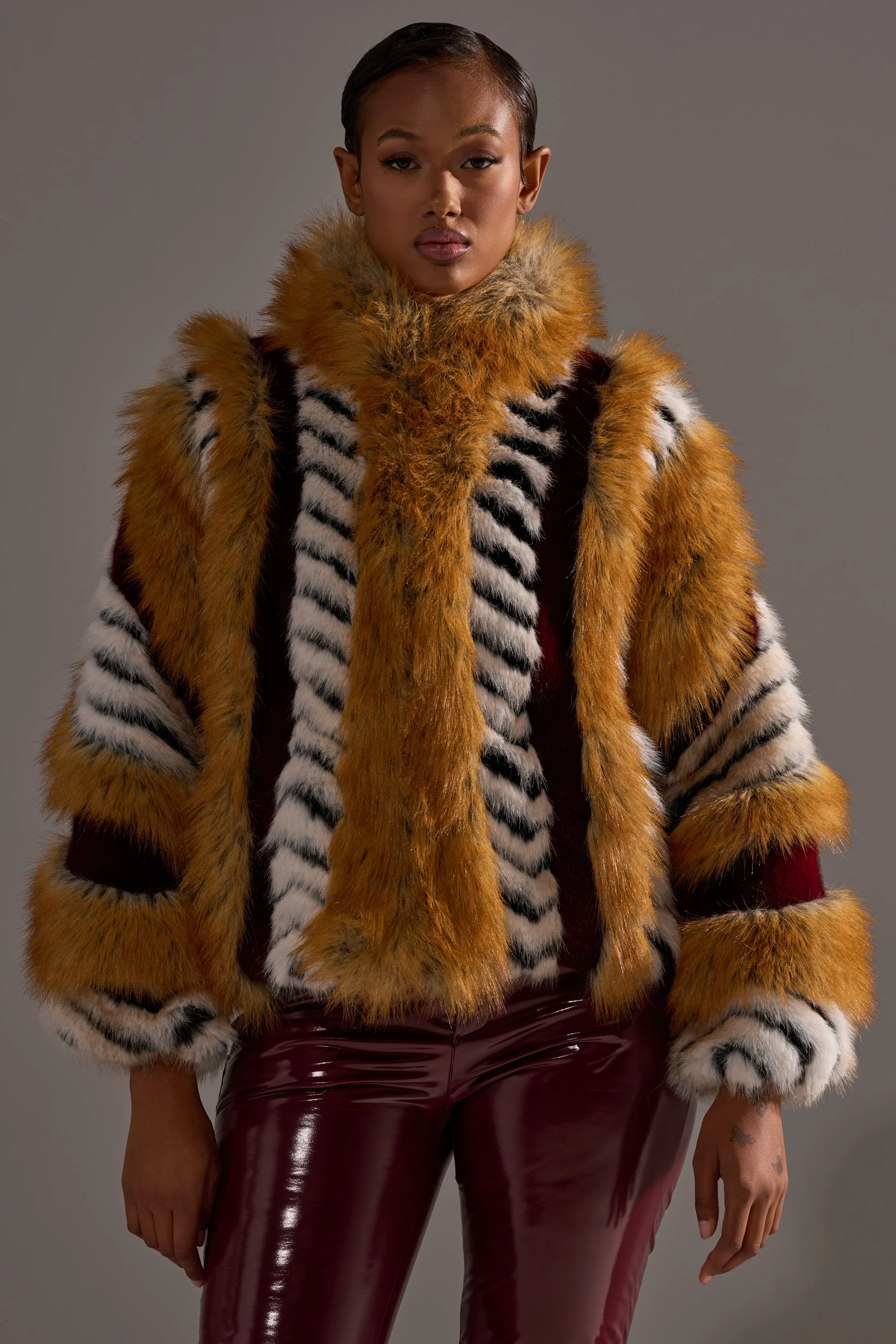 OLYMPIA PANELED FAUX FUR - Image 5