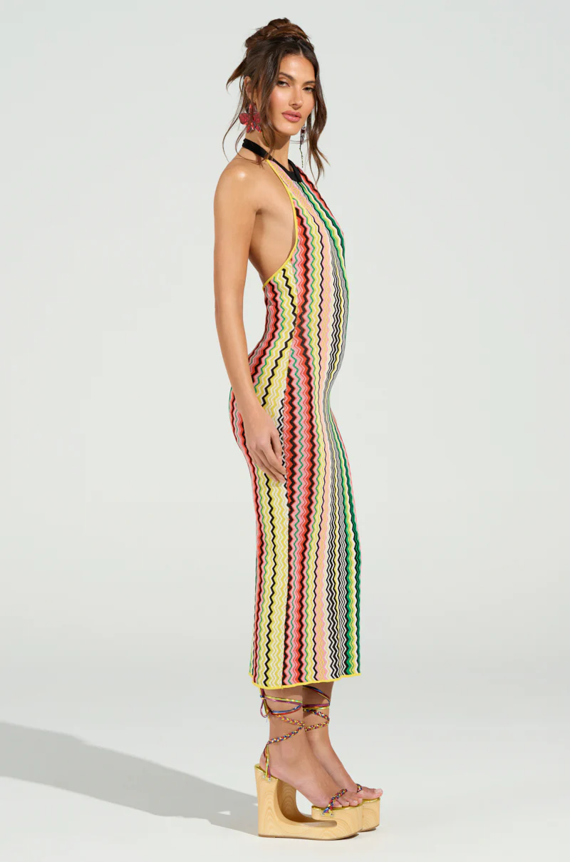 ON THE RUN PRINTED MIDI DRESS - Image 6