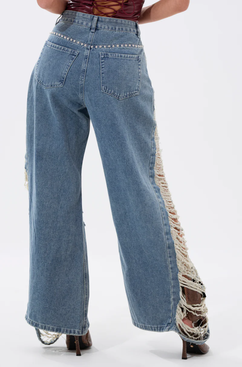 OVER IT DISTRESSED RELAXED DENIM - Image 4