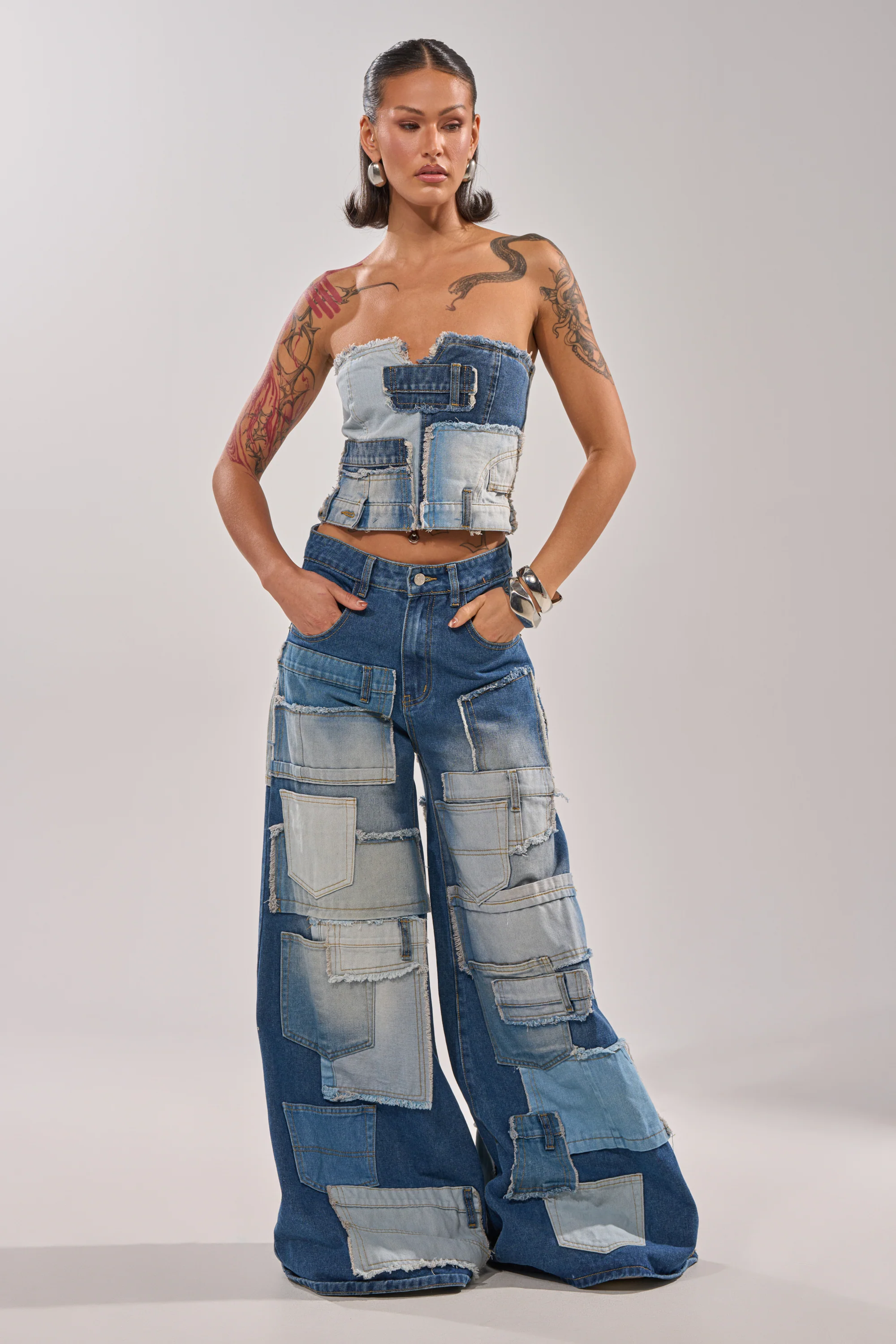 PATCH ME UP DENIM CORSET - Image 5