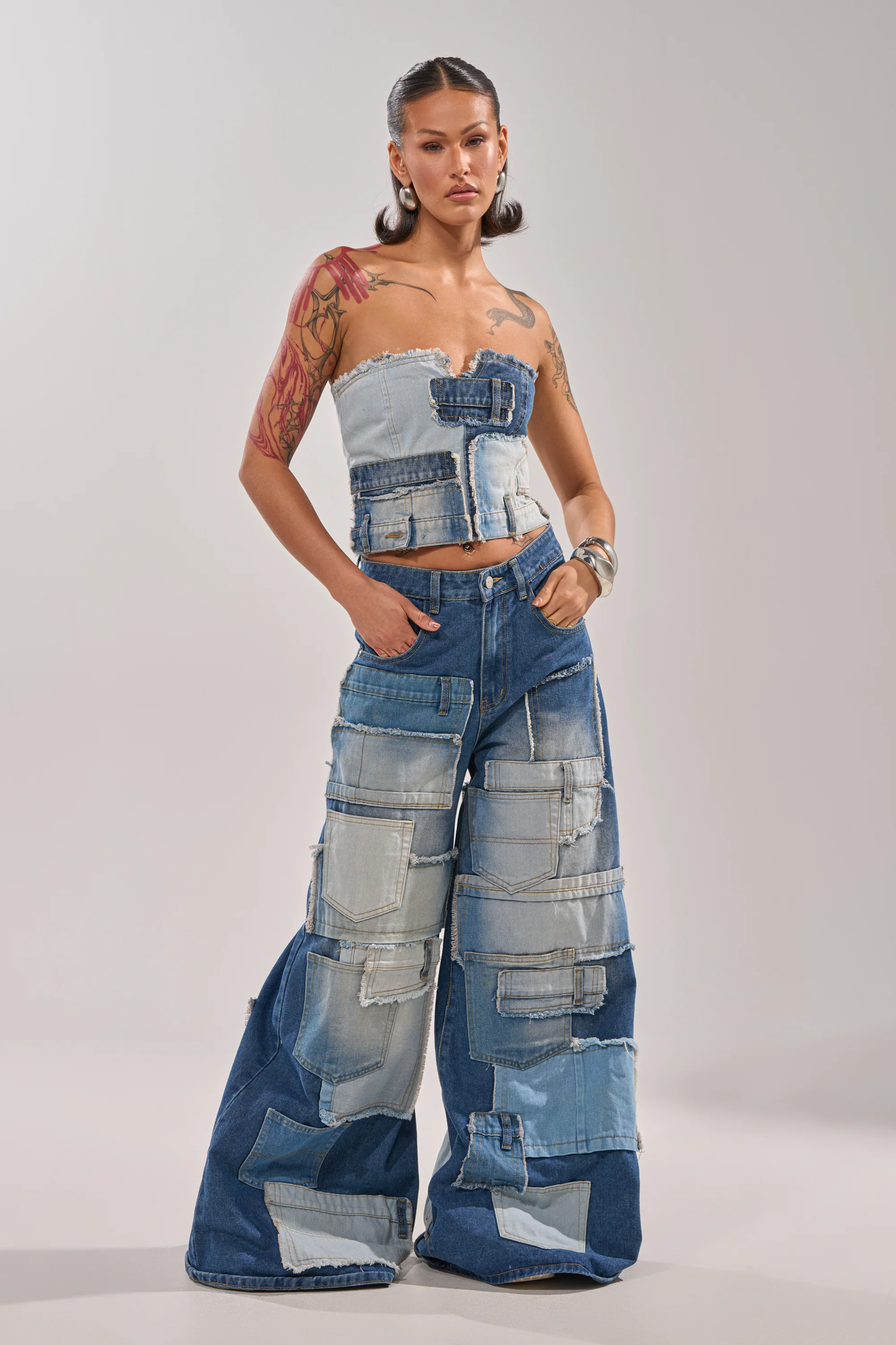 PATCH ME UP DENIM CORSET - Image 6