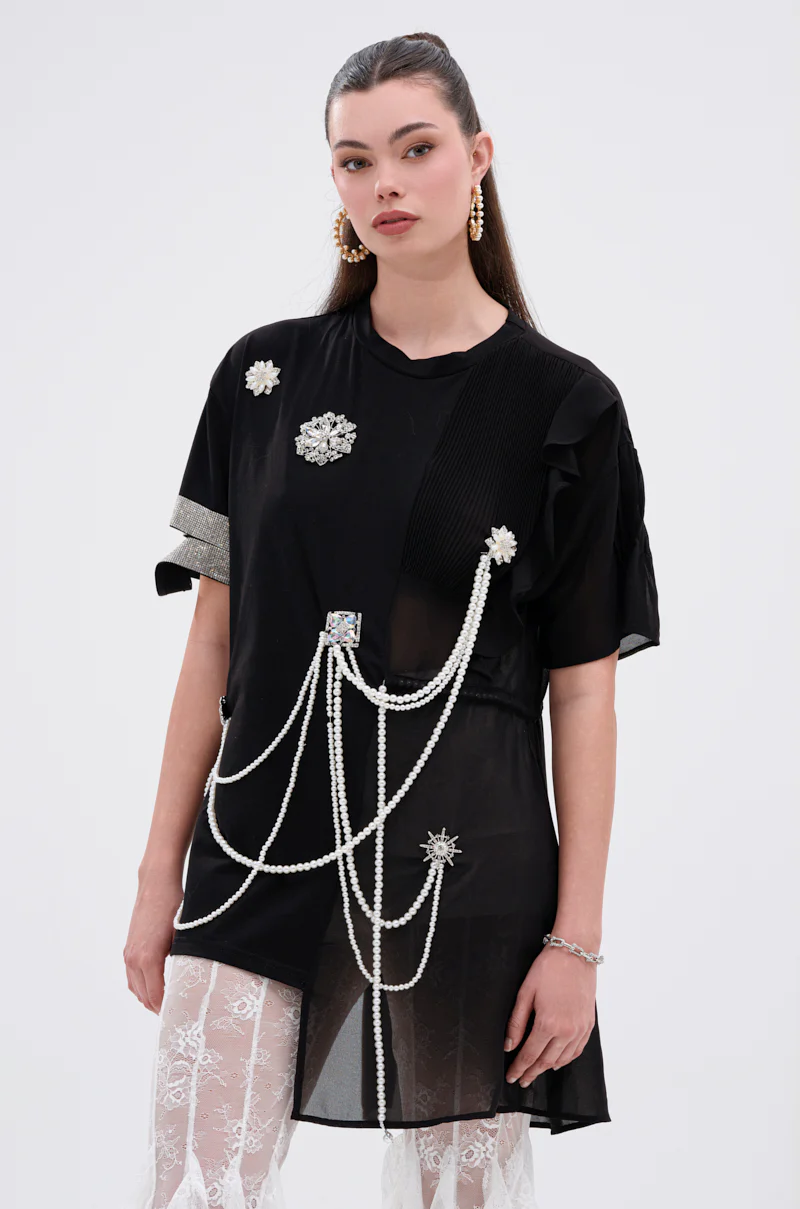 PEARL QUEEN OVERSIZED TEE - Image 2