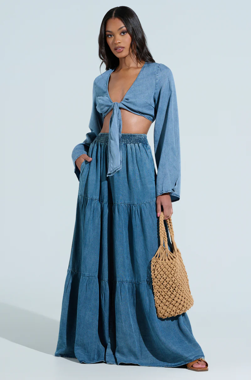 PERFECT AS CAN BE TIE FRONT BLOUSE - Image 6