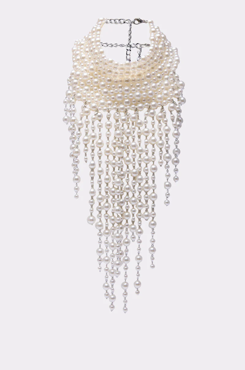 POLLY PEARL STATEMENT NECKLACE - Image 5