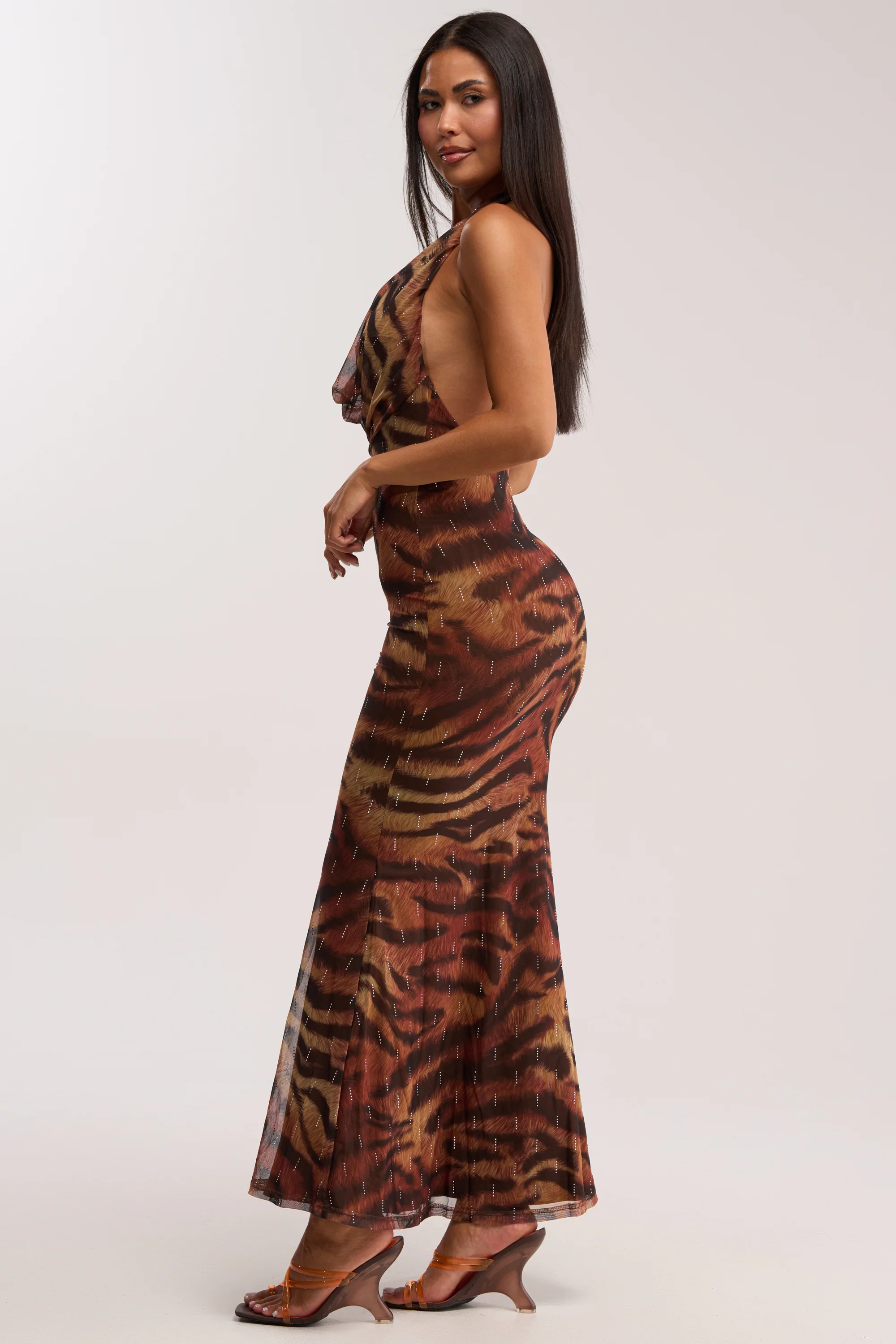 PRESSURE STAYS ON CHEETAH MIDI DRESS - Image 3