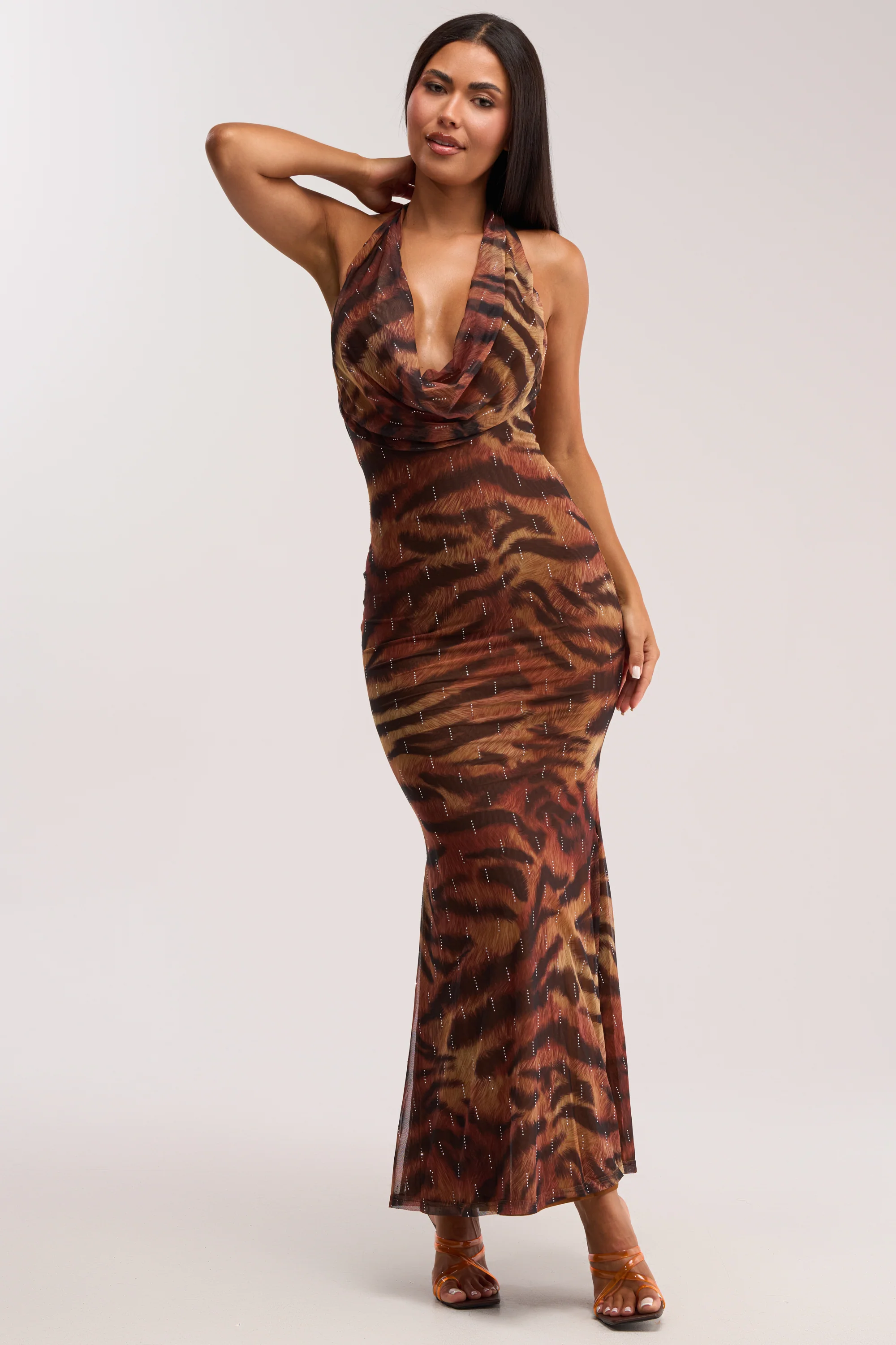 PRESSURE STAYS ON CHEETAH MIDI DRESS - Image 5