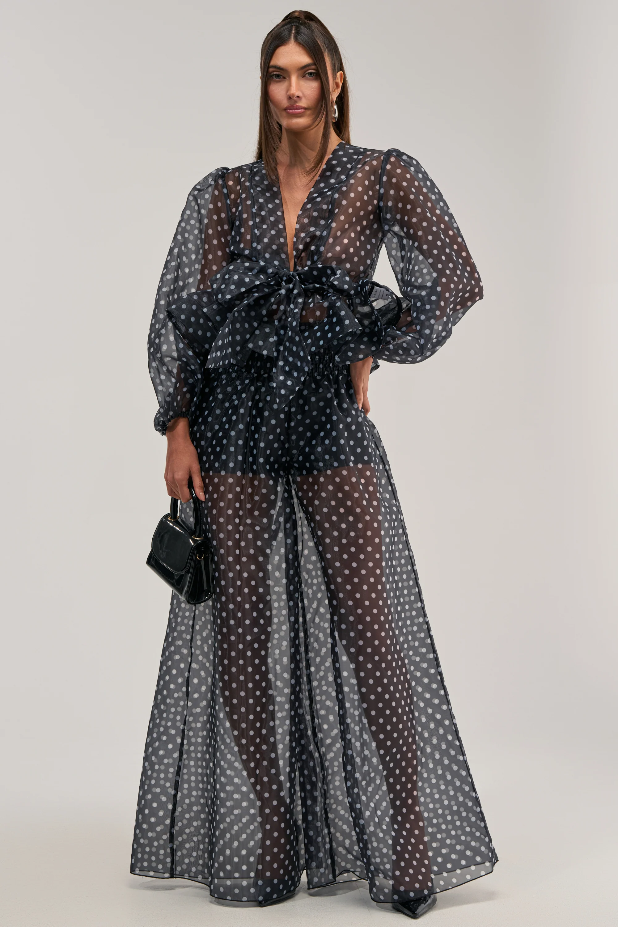 PRETTY GIRL POLKA DOT PALAZZO PANT - Image 6