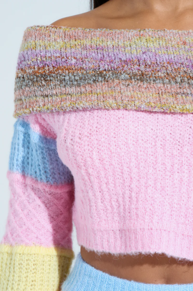 PRETTY LIKE ME OFF THE SHOULDER SWEATER - Image 8