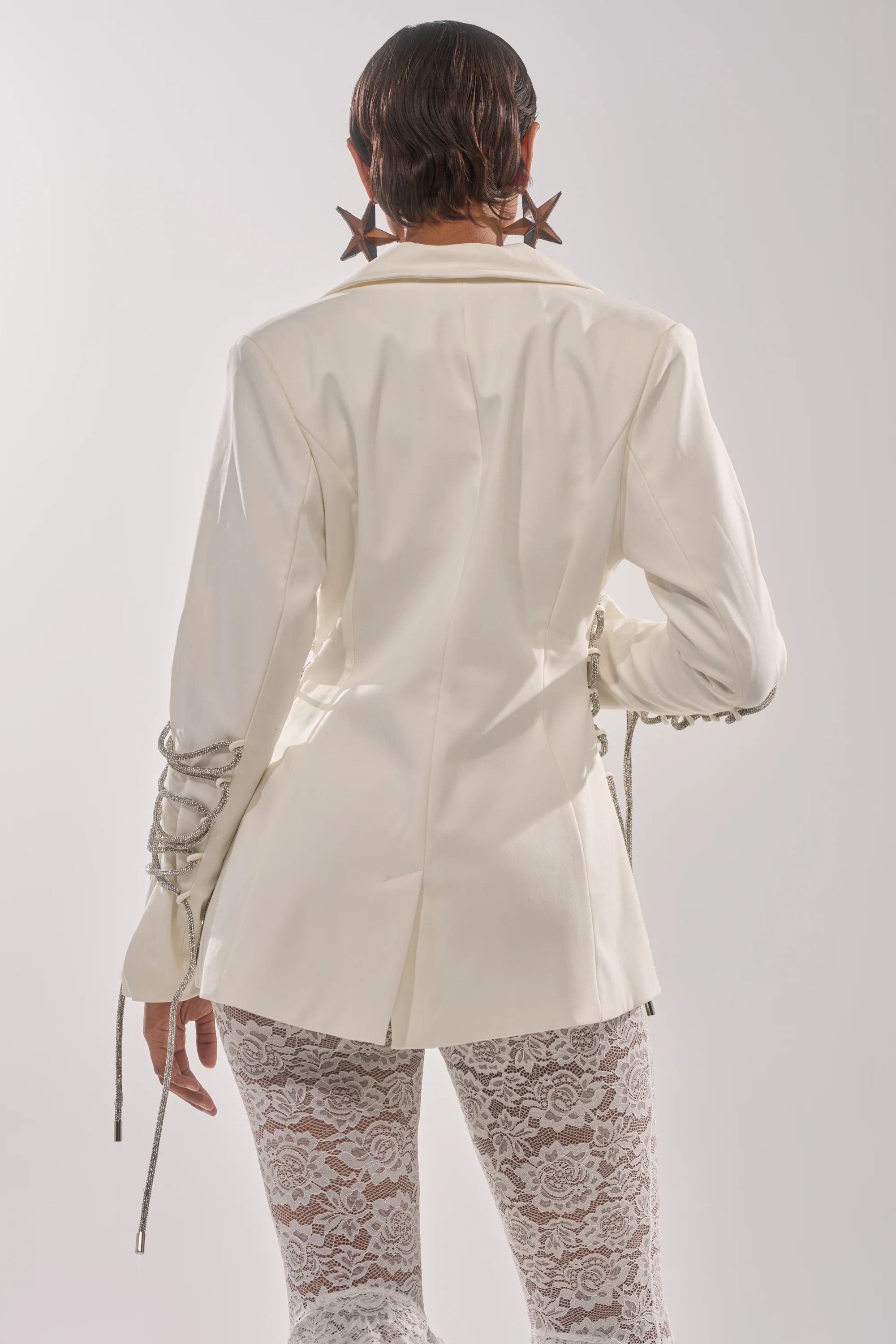 PRETTY PLEASE LACE UP BLAZER - Image 6