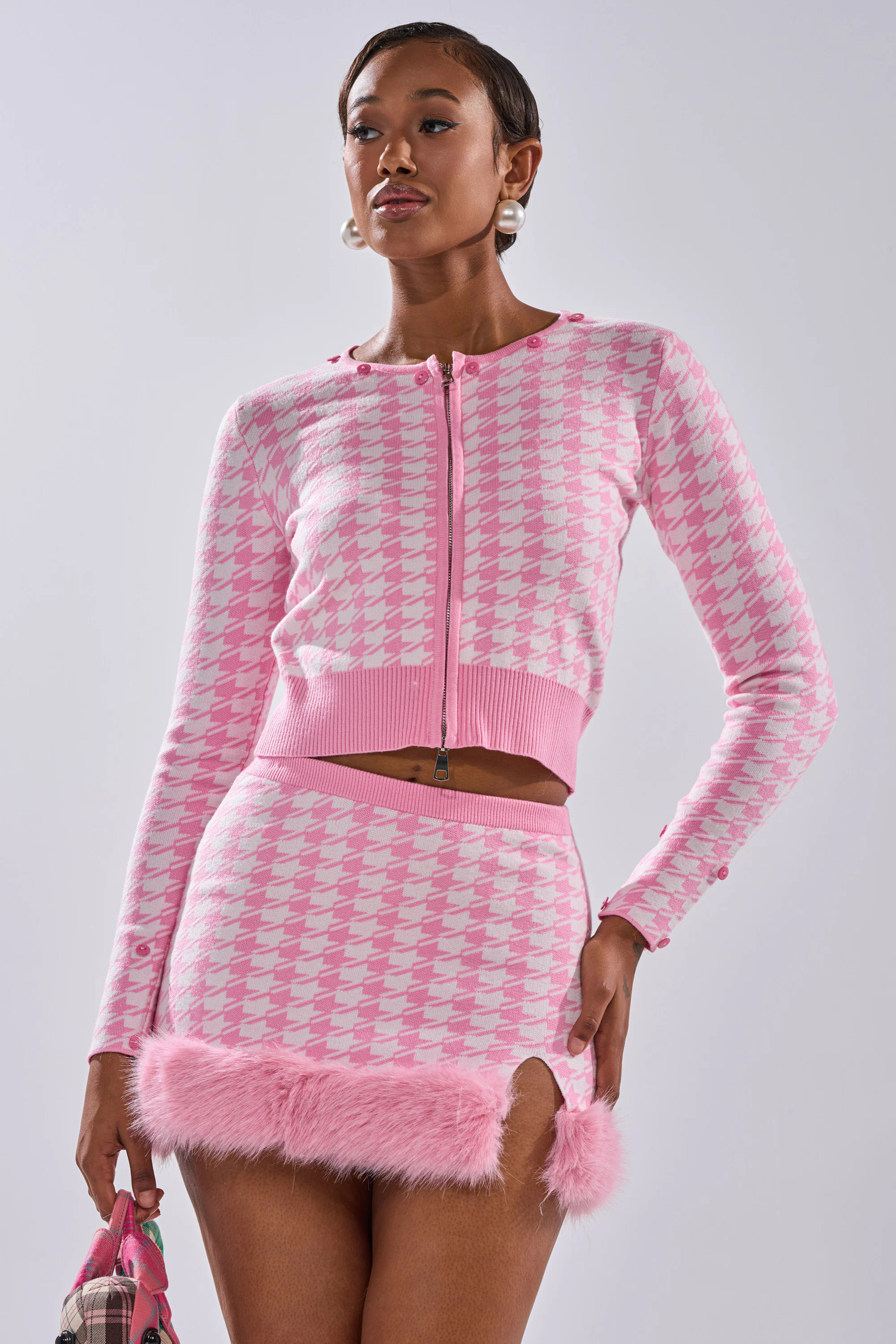 QUEEN OF LOVE SWEATER WITH FUR TRIM - Image 5