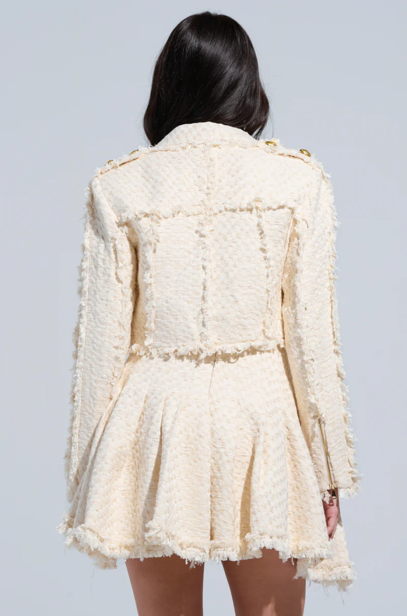 QUINN CROPPED TWEED BLAZER - Image 4