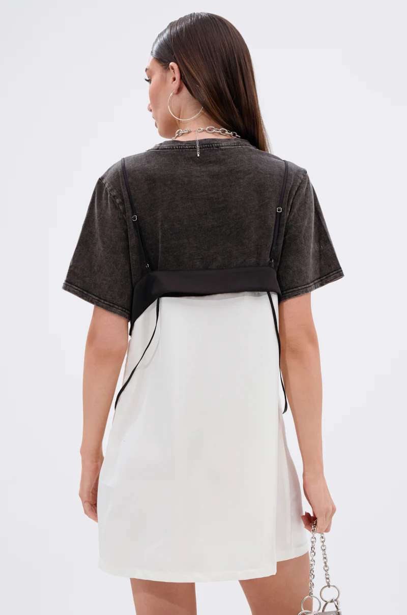 QUIT STARING GRAPHIC TSHIRT DRESS - Image 6