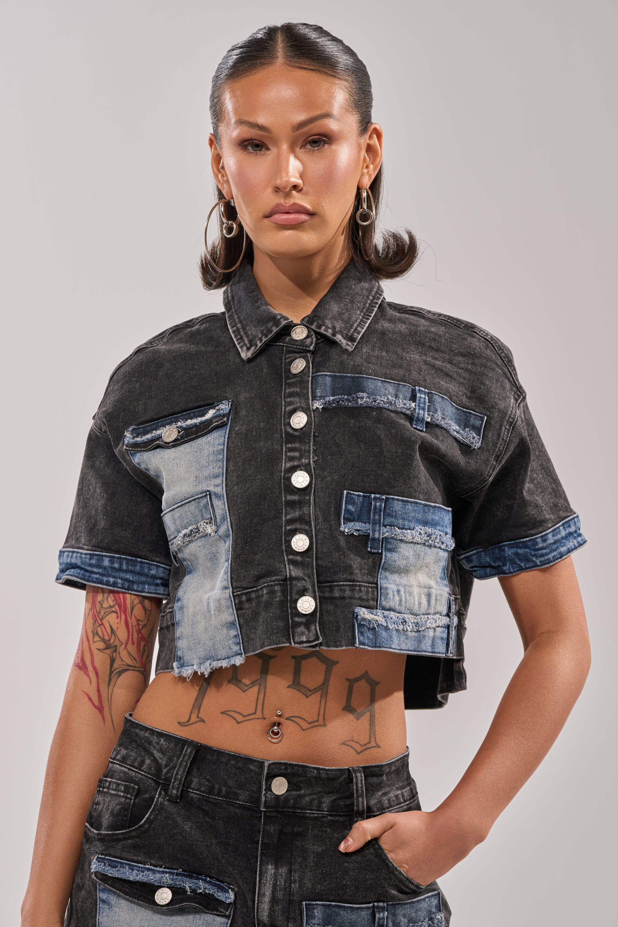 RAJ DENIM BUTTON DOWN - Image 2