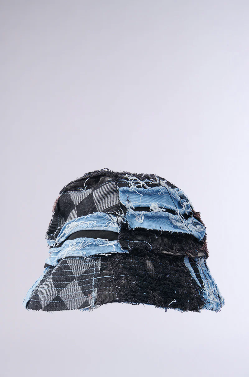 RAY DENIM PATCHWORK HAT - Image 3