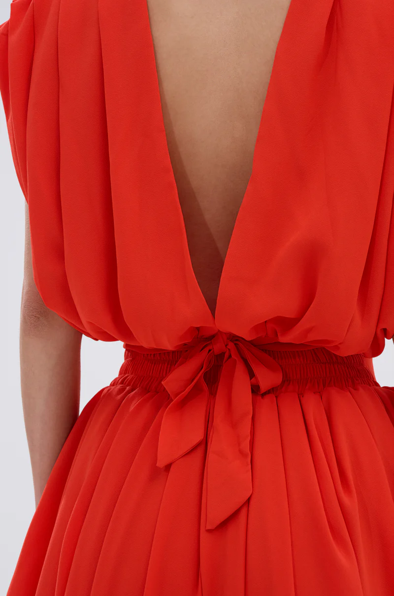 READY TO DANCE SLINKY BLOUSE IN ORANGE - Image 9