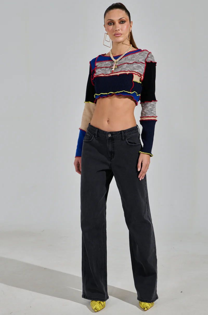 REAL ONE PATCHWORK SWEATER - Image 7