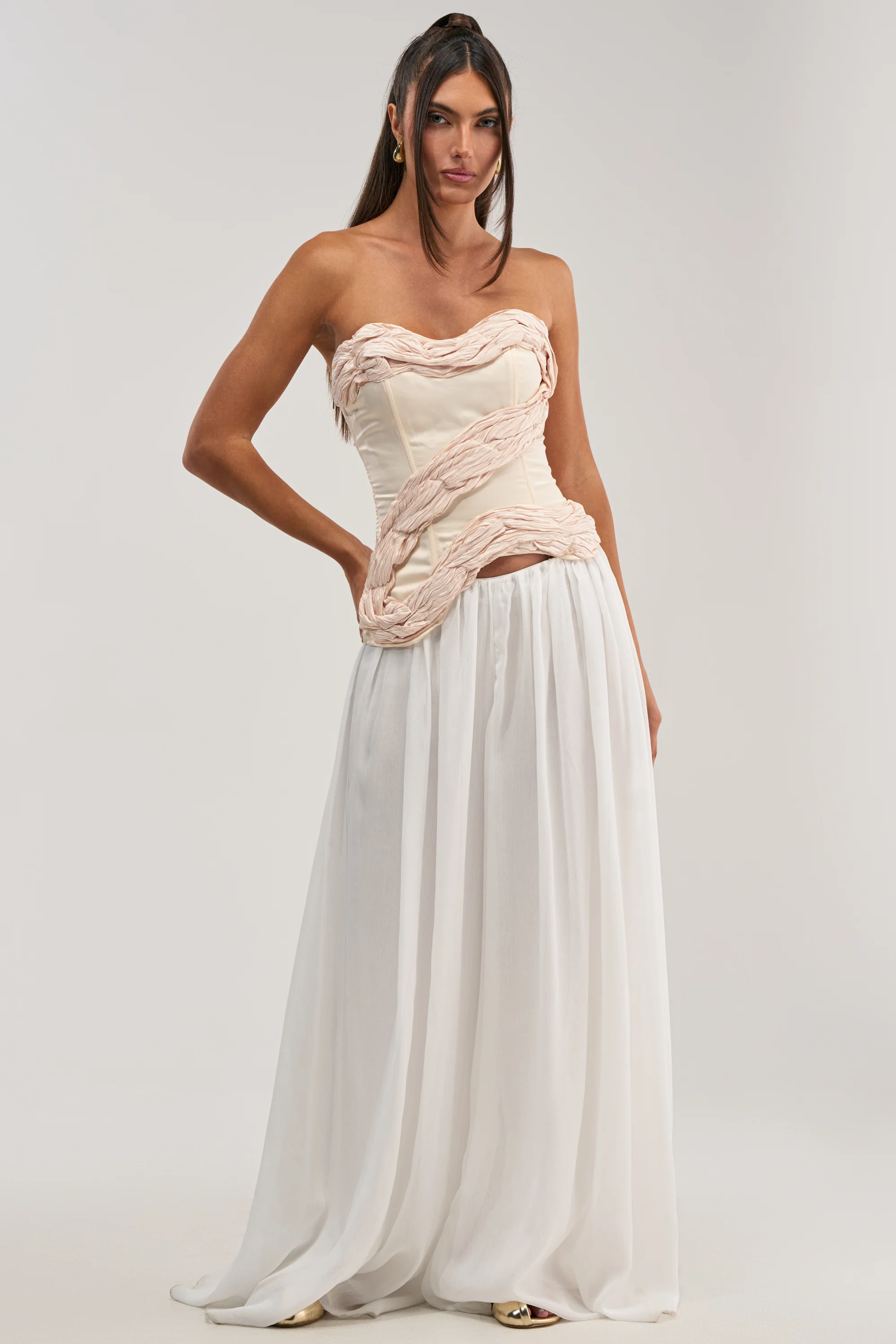 WHITE HOT SATIN CORSET - Image 7