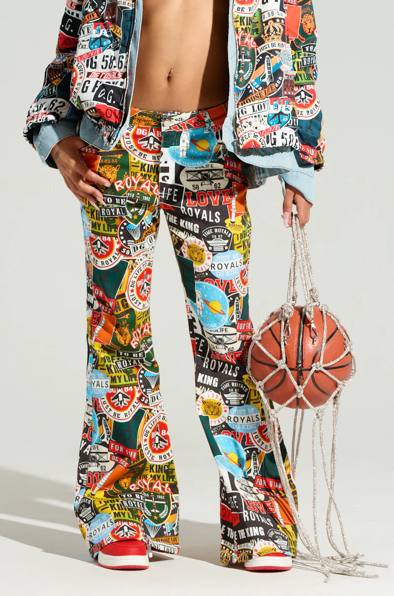 RED LIGHT LOW RISE FLARE DENIM - Image 3