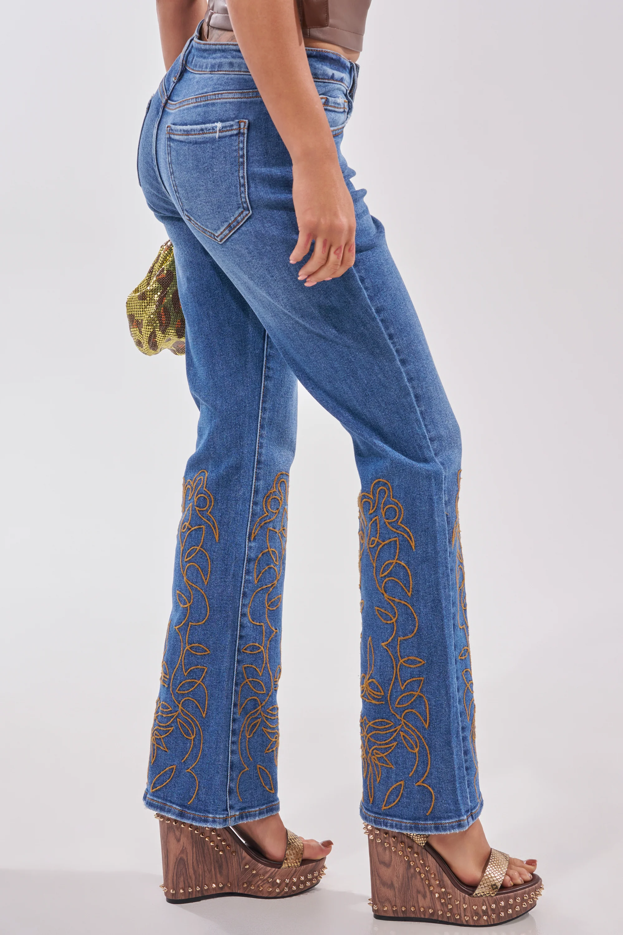 RODEO BABE SKINNY FLARED DENIM - Image 3