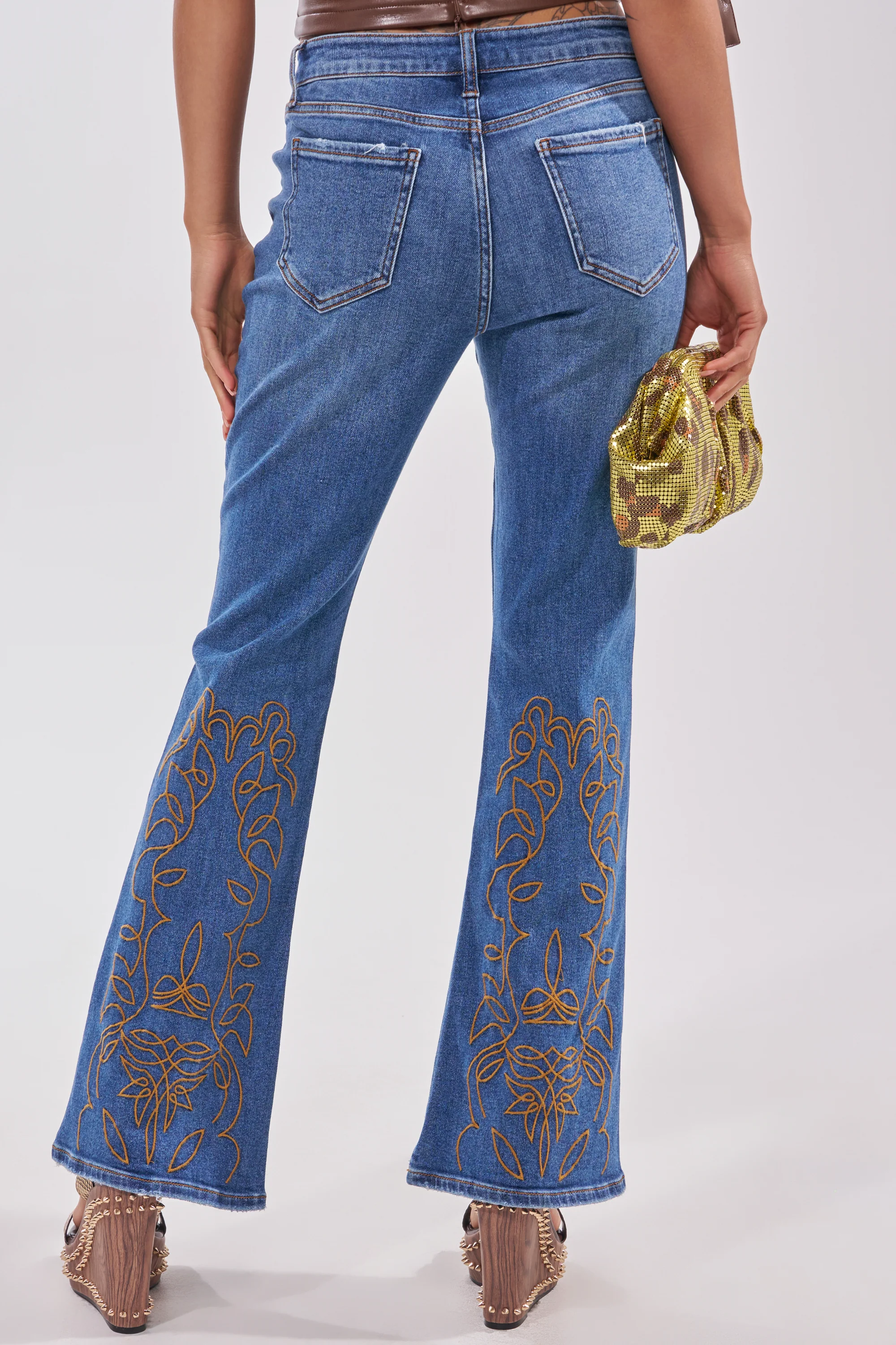 RODEO BABE SKINNY FLARED DENIM - Image 4