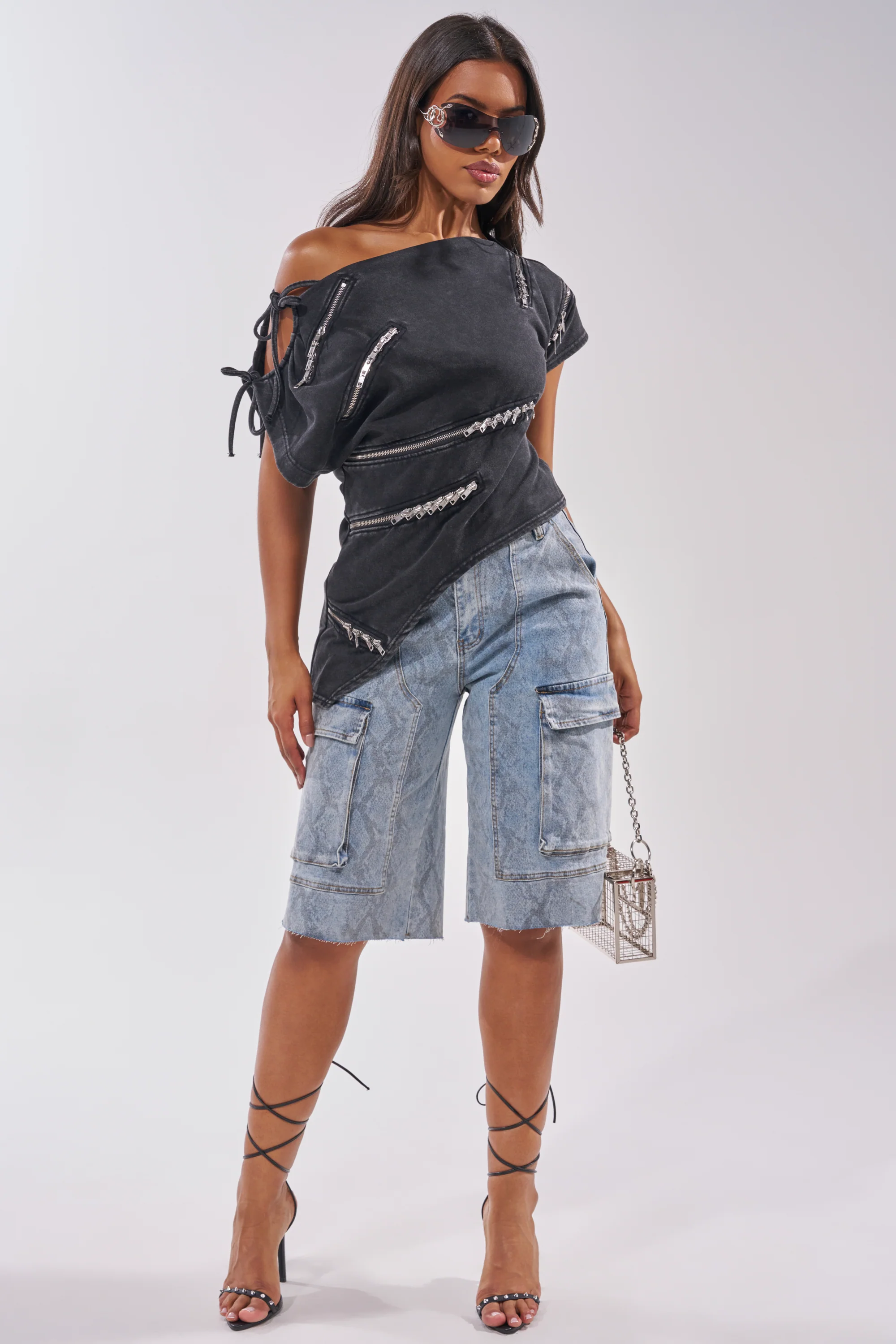 ROGUE ZIPPER ASYMMETRIC TEE - Image 7
