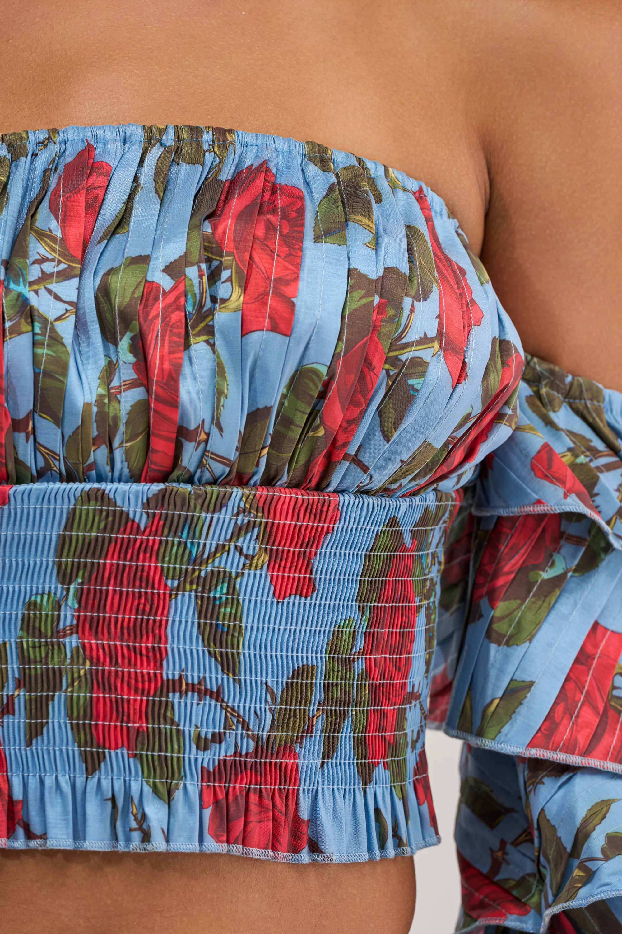 ROSES FOR EVERYONE OFF THE SHOULDER BLOUSE - Image 7
