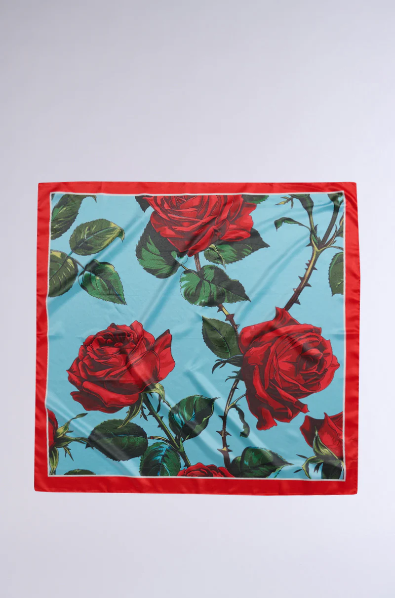 ROSEY VIBE SATIN SCARF - Image 2