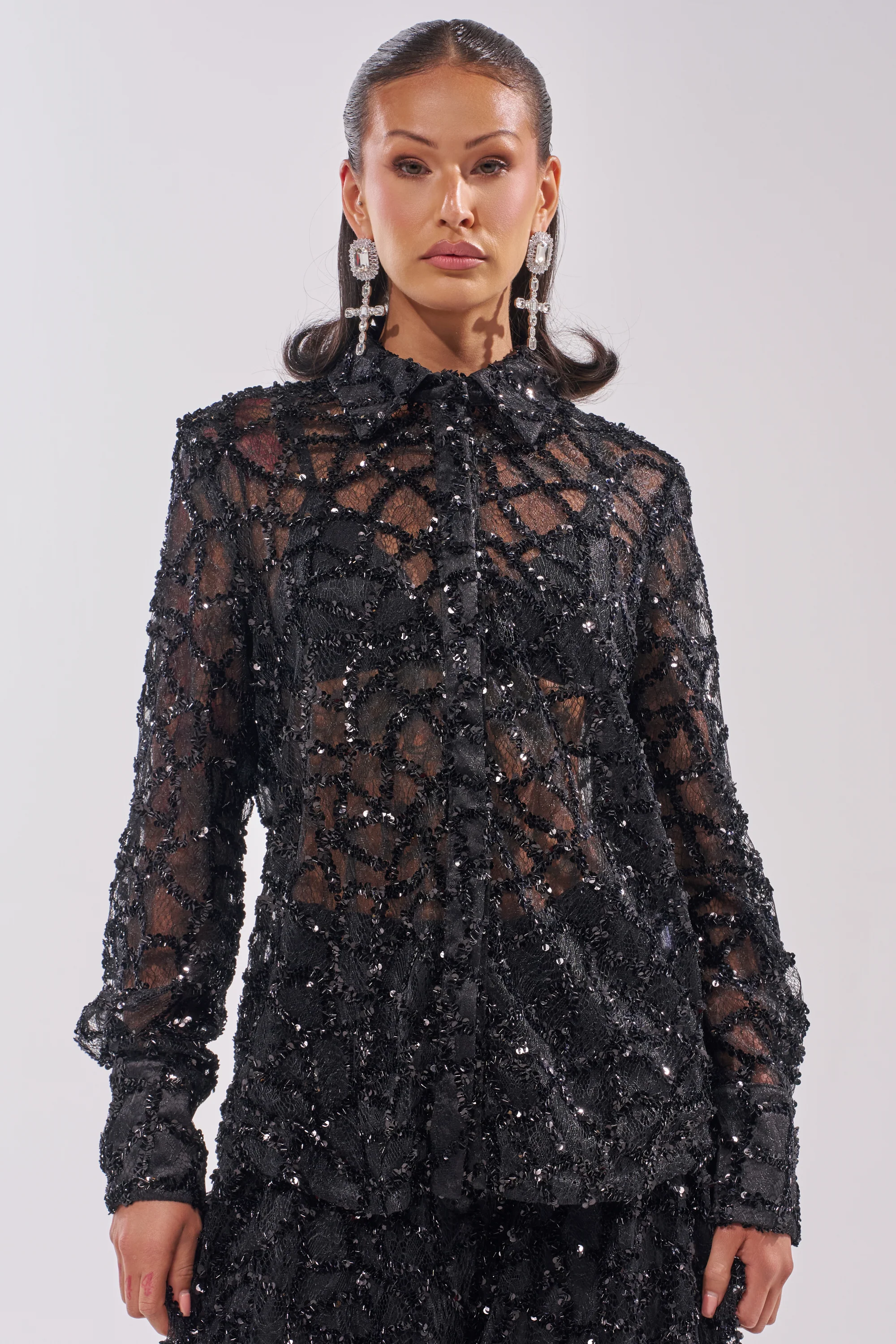 ROXY SEQUIN BUTTON DOWN - Image 5