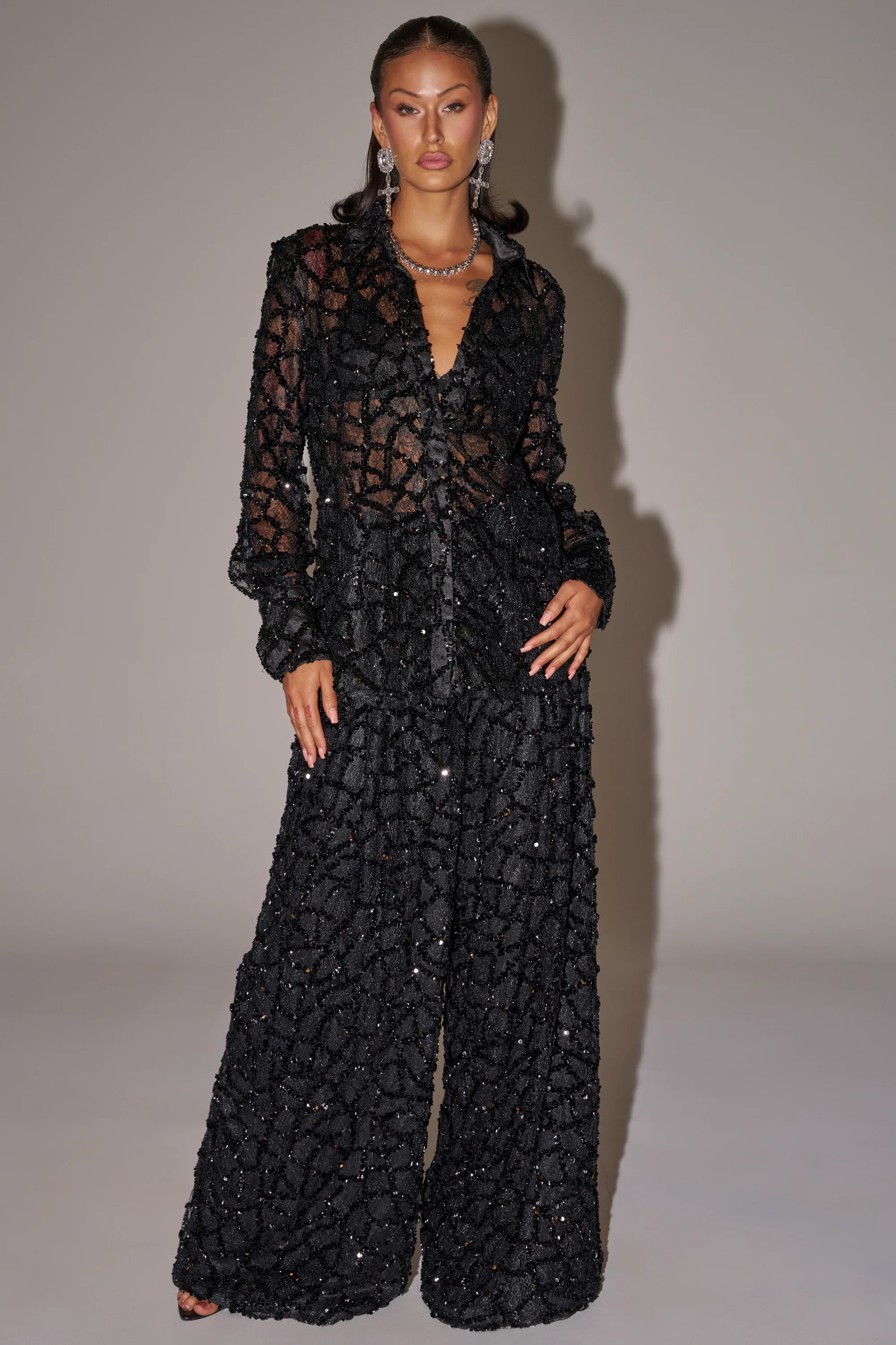 ROXY SEQUIN BUTTON DOWN - Image 9