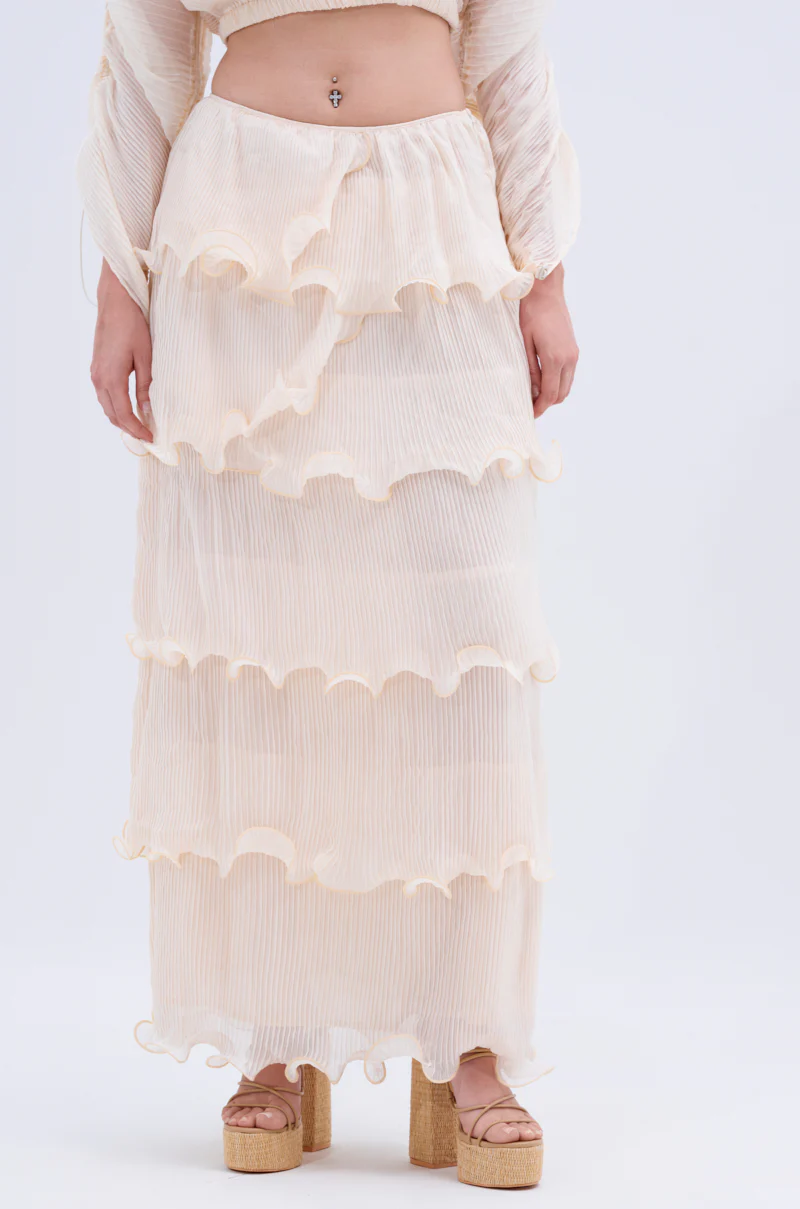 RUFFLE HEAVEN MAXI SKIRT - Image 5