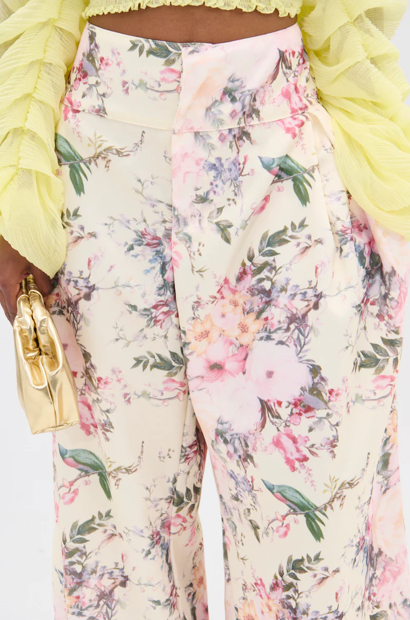 SABRINA FLORAL WIDE LEG PANT - Image 8