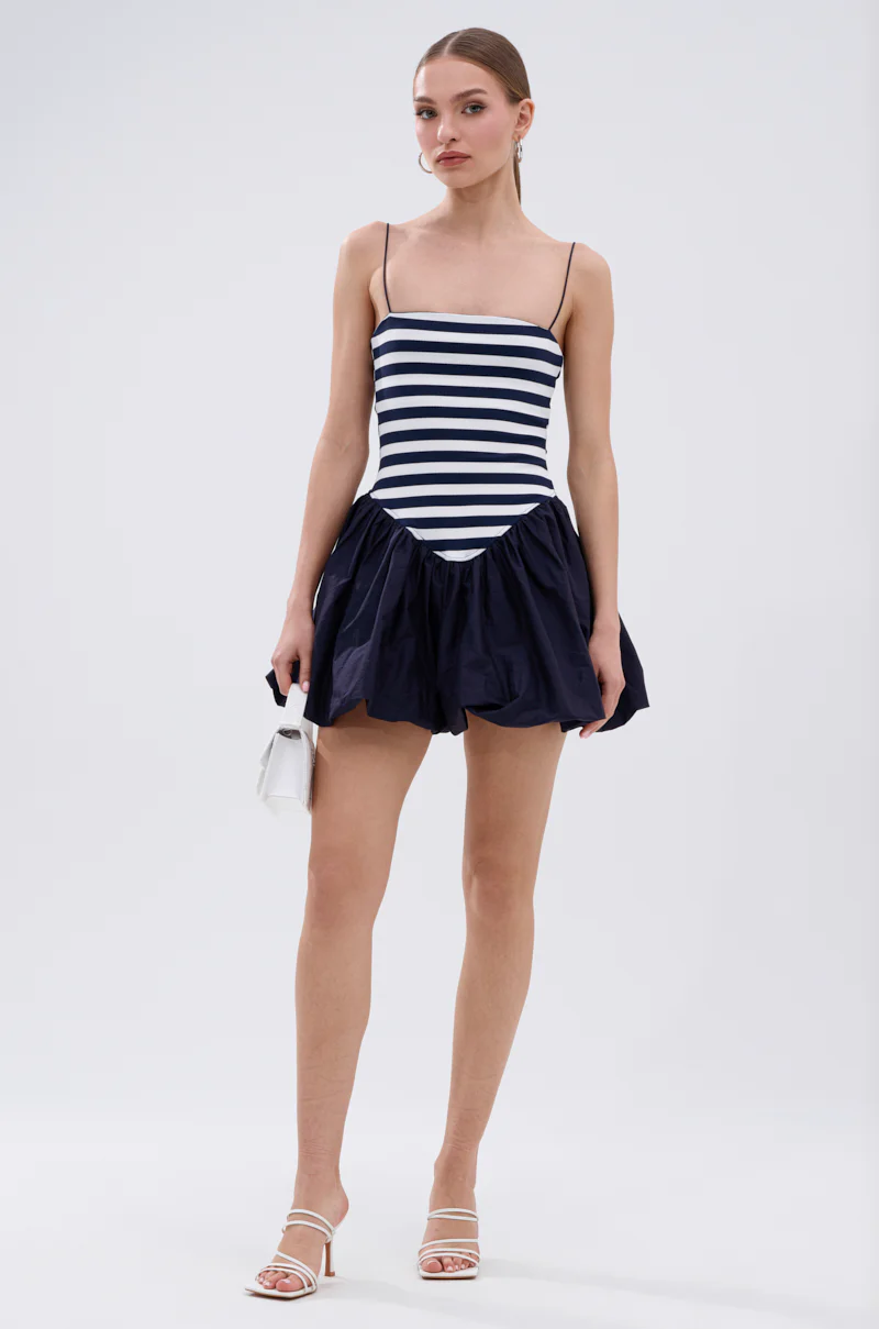SAIL AWAY WITH ME STRIPE MINI DRESS - Image 5
