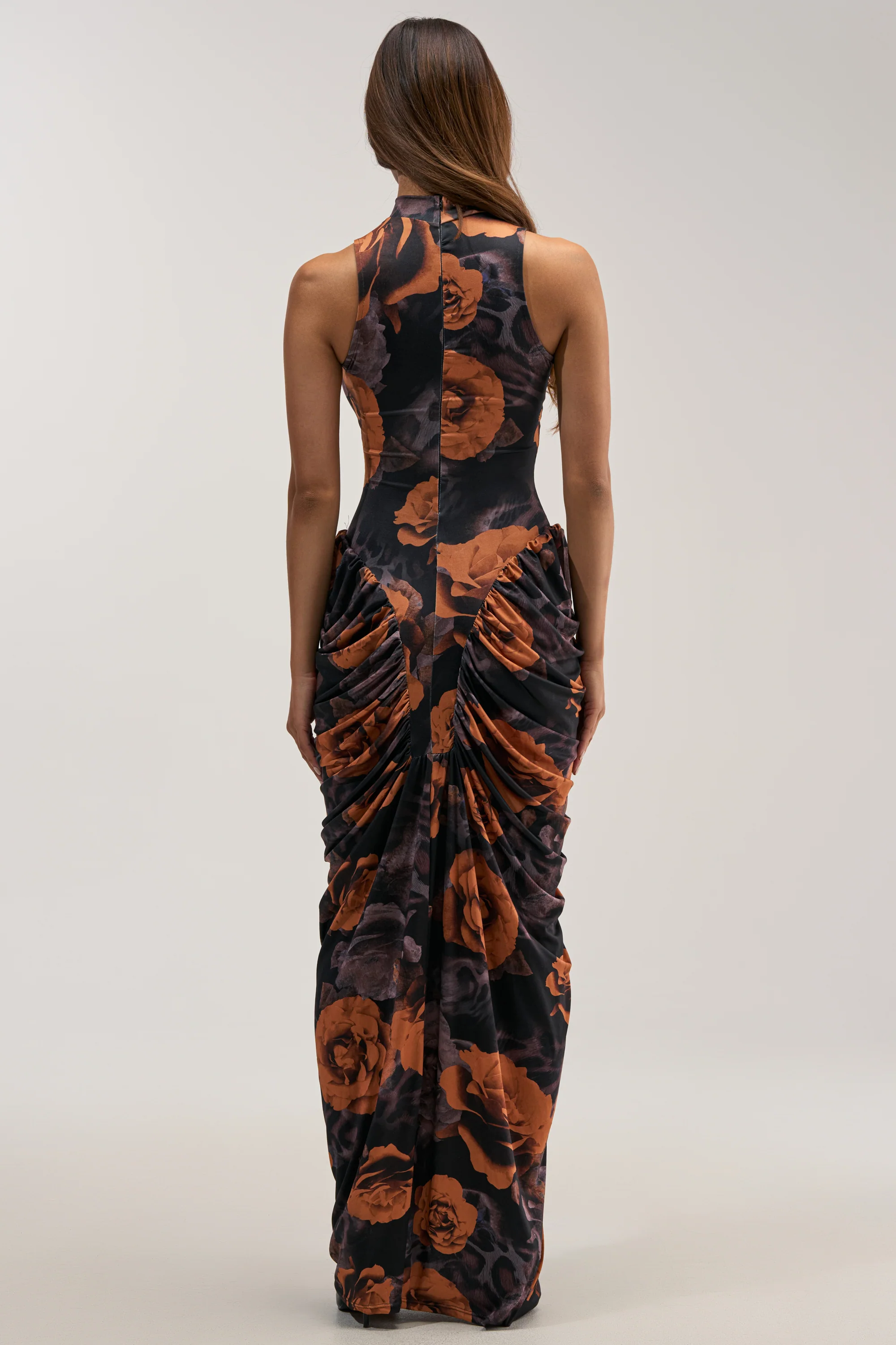 SAY YOU NEED ME FLORAL MAXI DRESS IN BLACK COMBO - Image 6