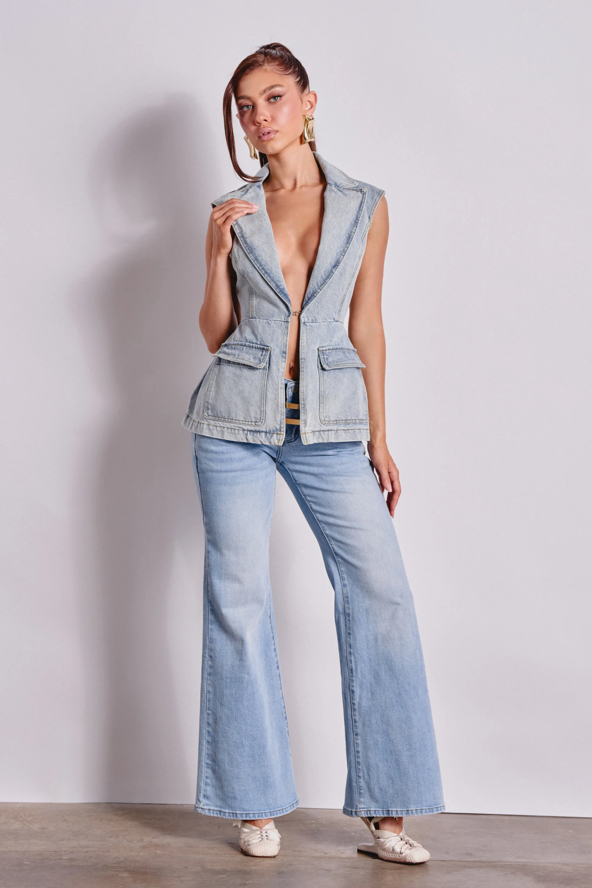 SCOUT DENIM BLAZER VEST - Image 7