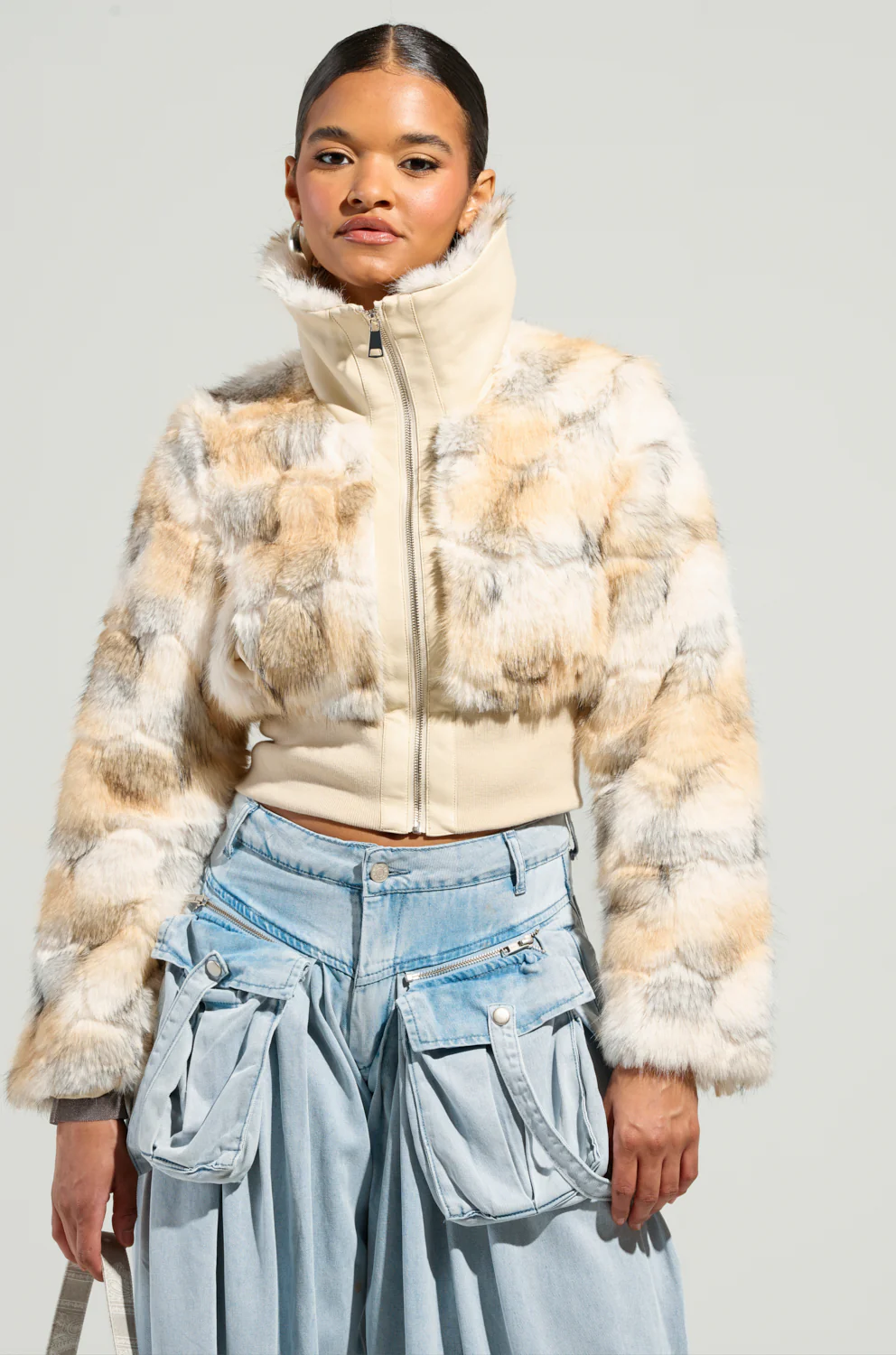 SEE YOU AGAIN FITTED FUR BOMBER - Image 4