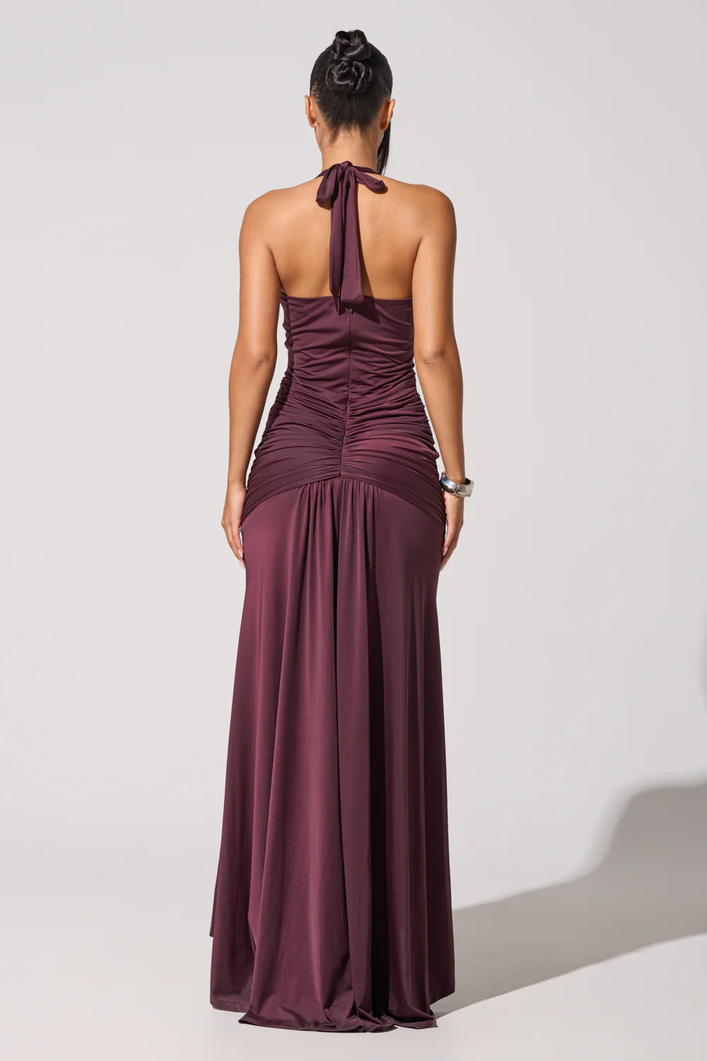 SET THE MOOD MESH HALTER MAXI DRESS - Image 7
