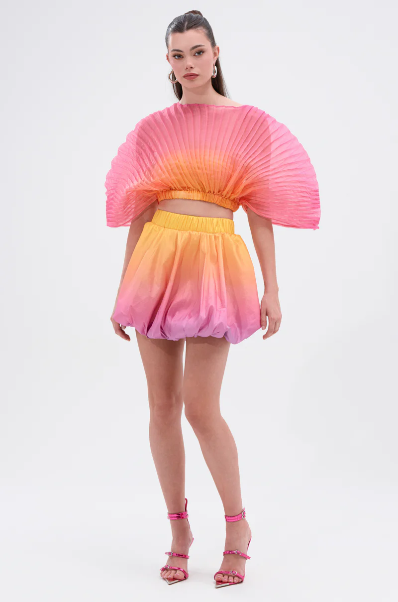 SHELBY OMBRE MINI SKIRT