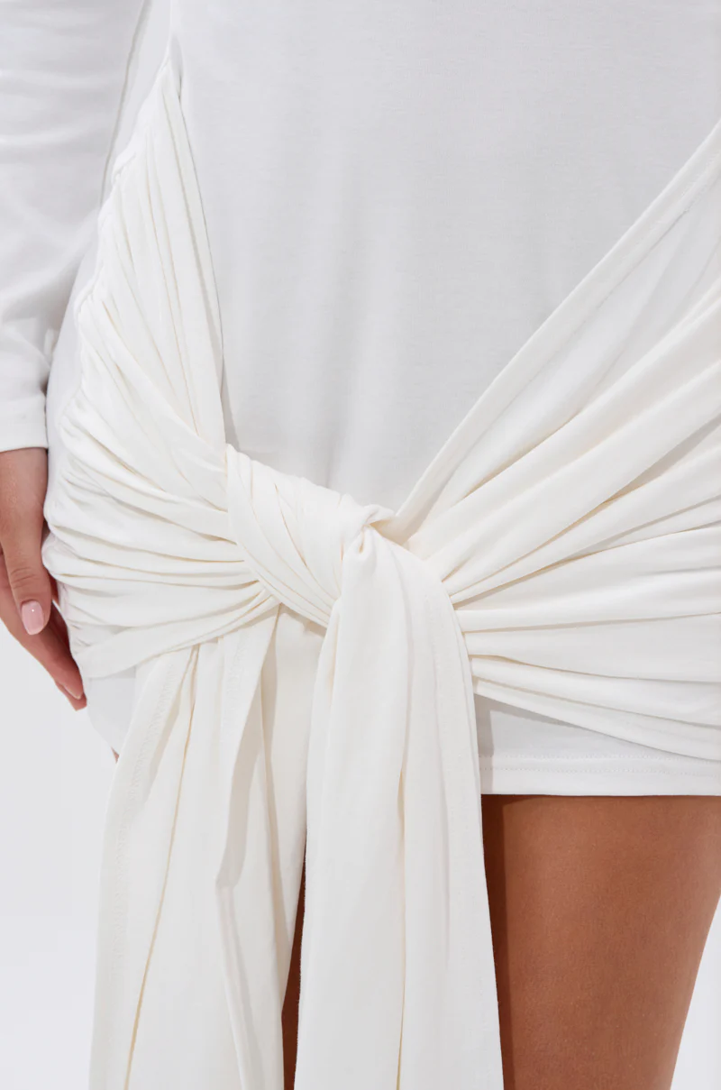 SIMPLE GIRL TIE-FRONT T-SHIRT DRESS - Image 7