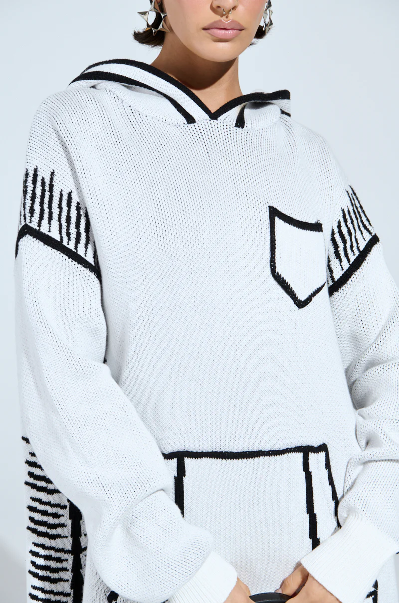 SKETCH IT KNIT SWEATSHIRT DRESS - Image 7